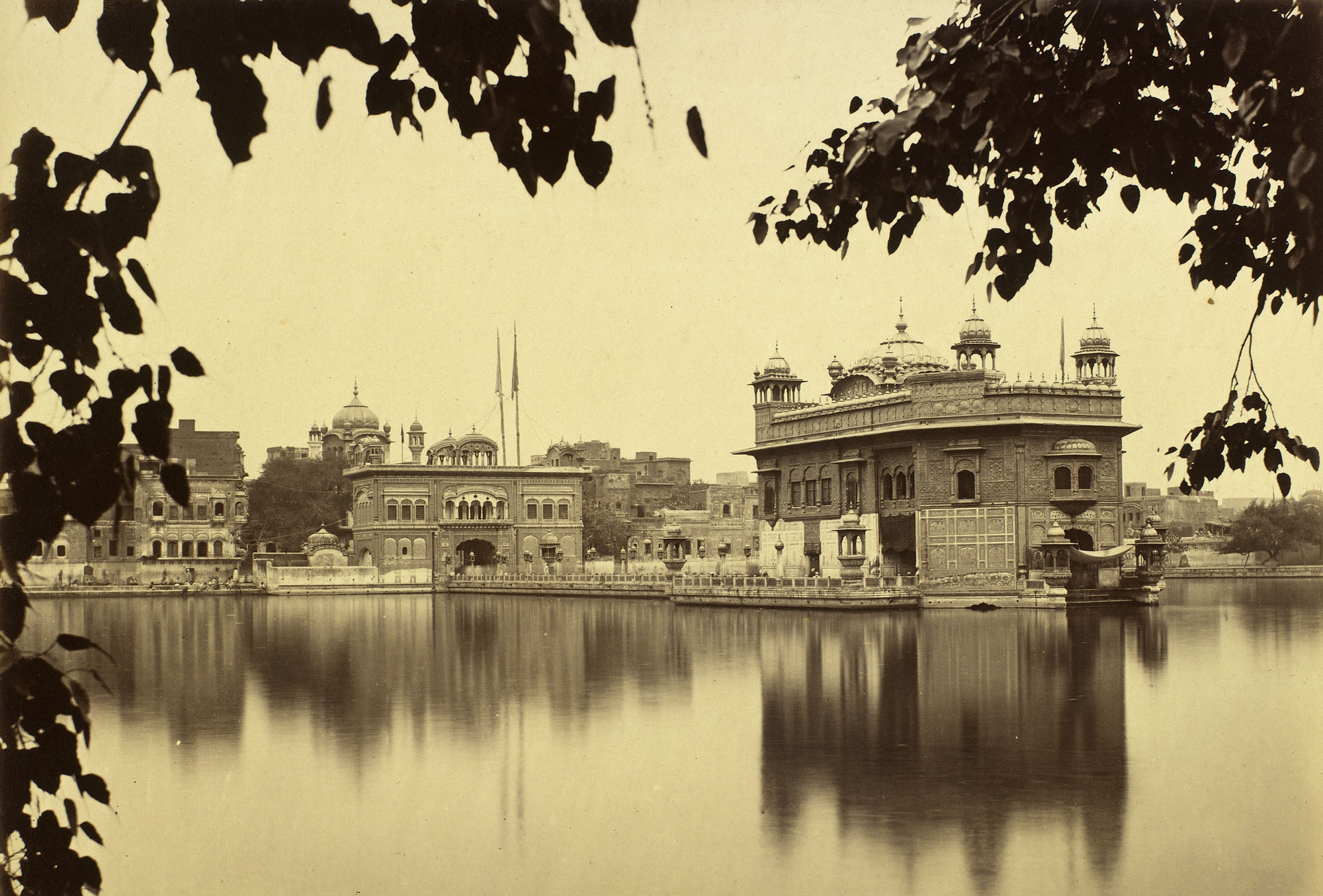 2000x1355 Calcutta, Bombay \u0026 Simla : Bourne \u0026 Shepherd (active 1864-1900s) The Golden Temple, Umritsur (Amritsar): Prince of Wales Tour of India 1875-6