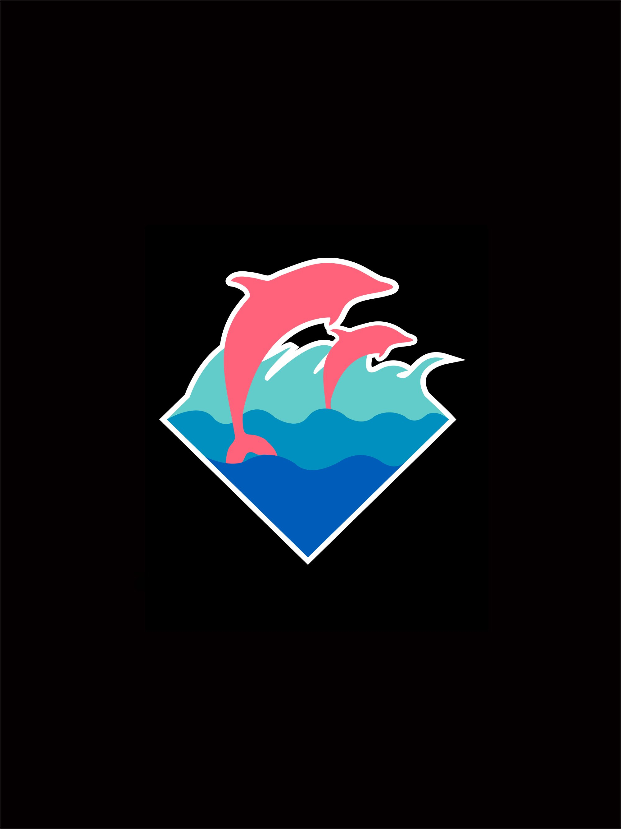 2000x2667 Pink dolphin Logos