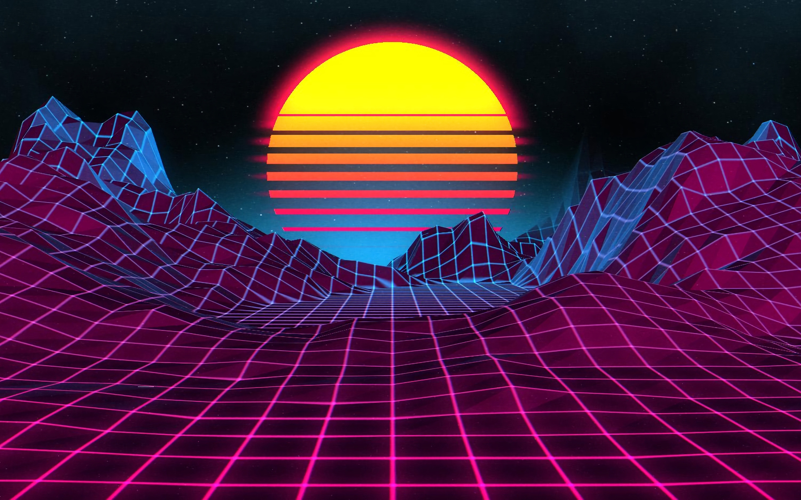2560x1600 Retro Sunrise 4k Resolution HD 4k Wallpapers, Images, Backgrounds, Photos and Pictures