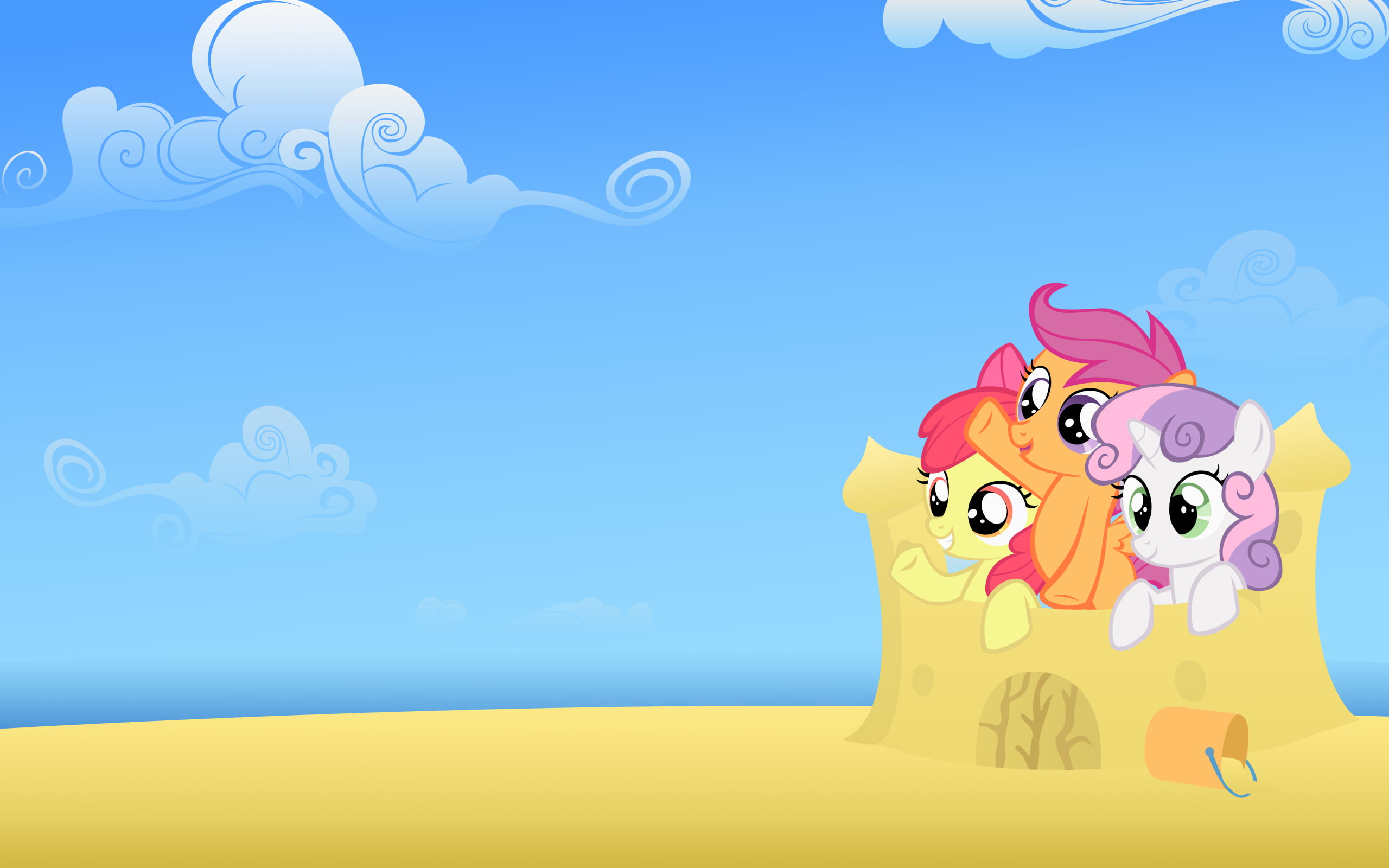 2560x1600 My Little Pony wallpaper, My Little Pony, Sweetie Belle, scootaloo, Apple Bloom HD wallpaper