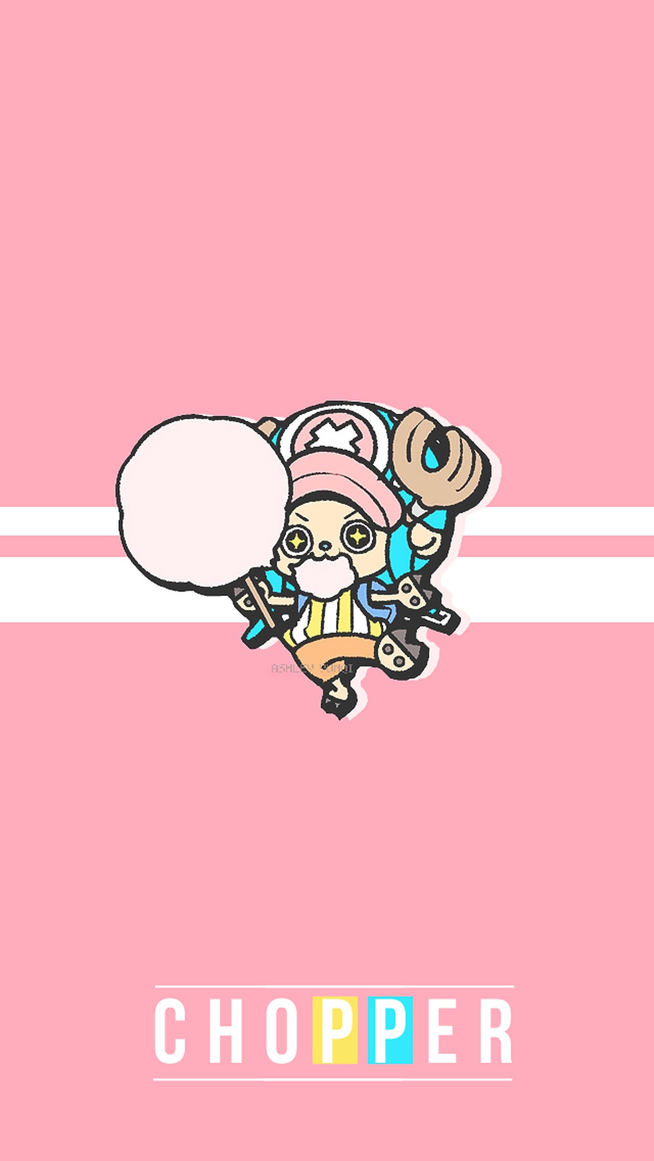 1280x2272 Download One Piece Chopper Cotton Candy Iphone Wallpaper