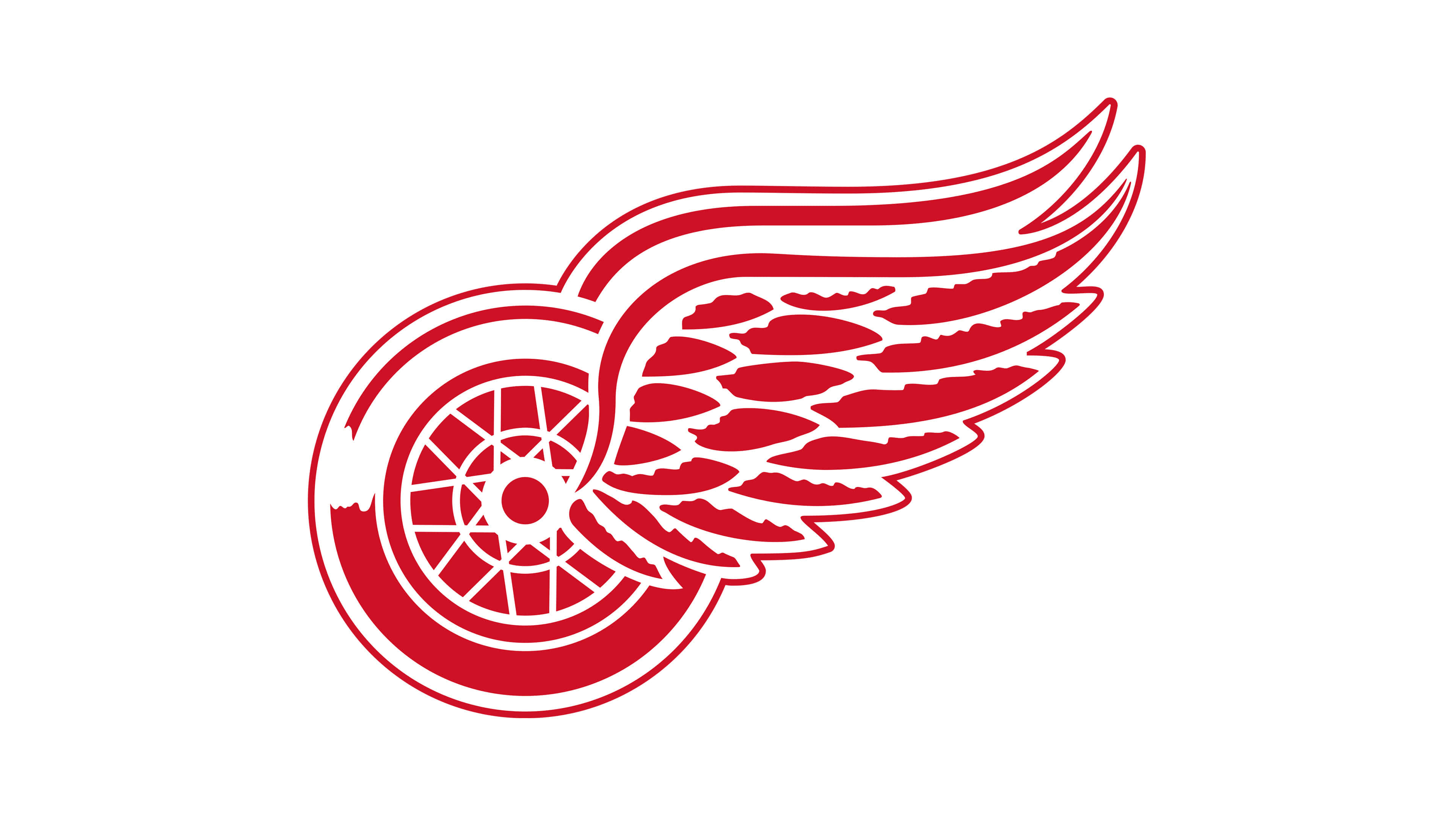 3840x2160 Detroit Red Wings NHL Logo UHD 4K Wallpaper