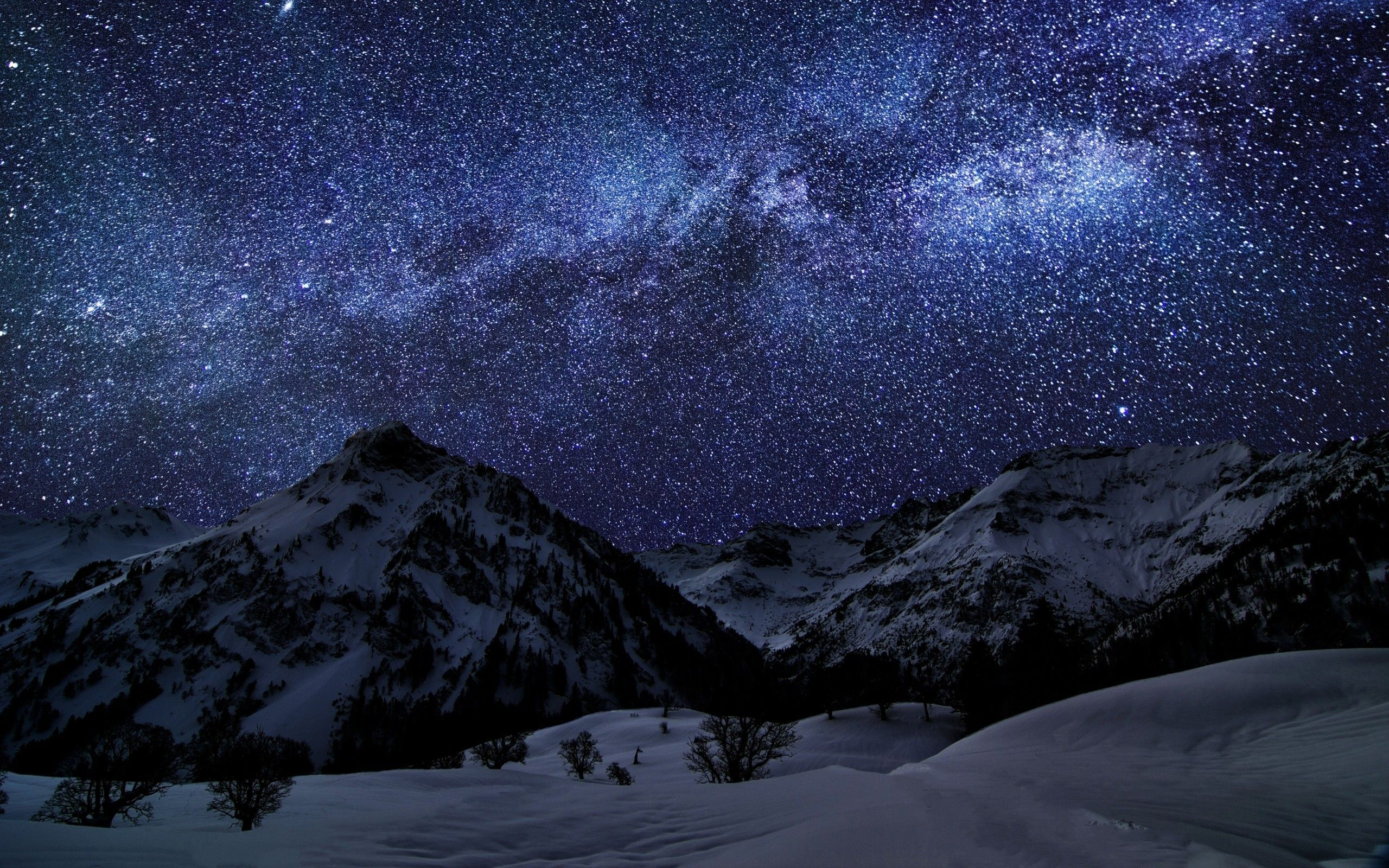 2560x1600 Winter Night Sky HD Wallpapers Top Free Winter Night Sky HD Backgrounds