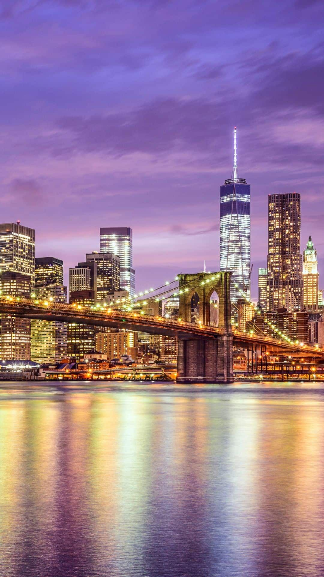 1080x1920 New York Skyline Wallpaper for iPhone | New york wallpaper, New york city vacation, New york painting