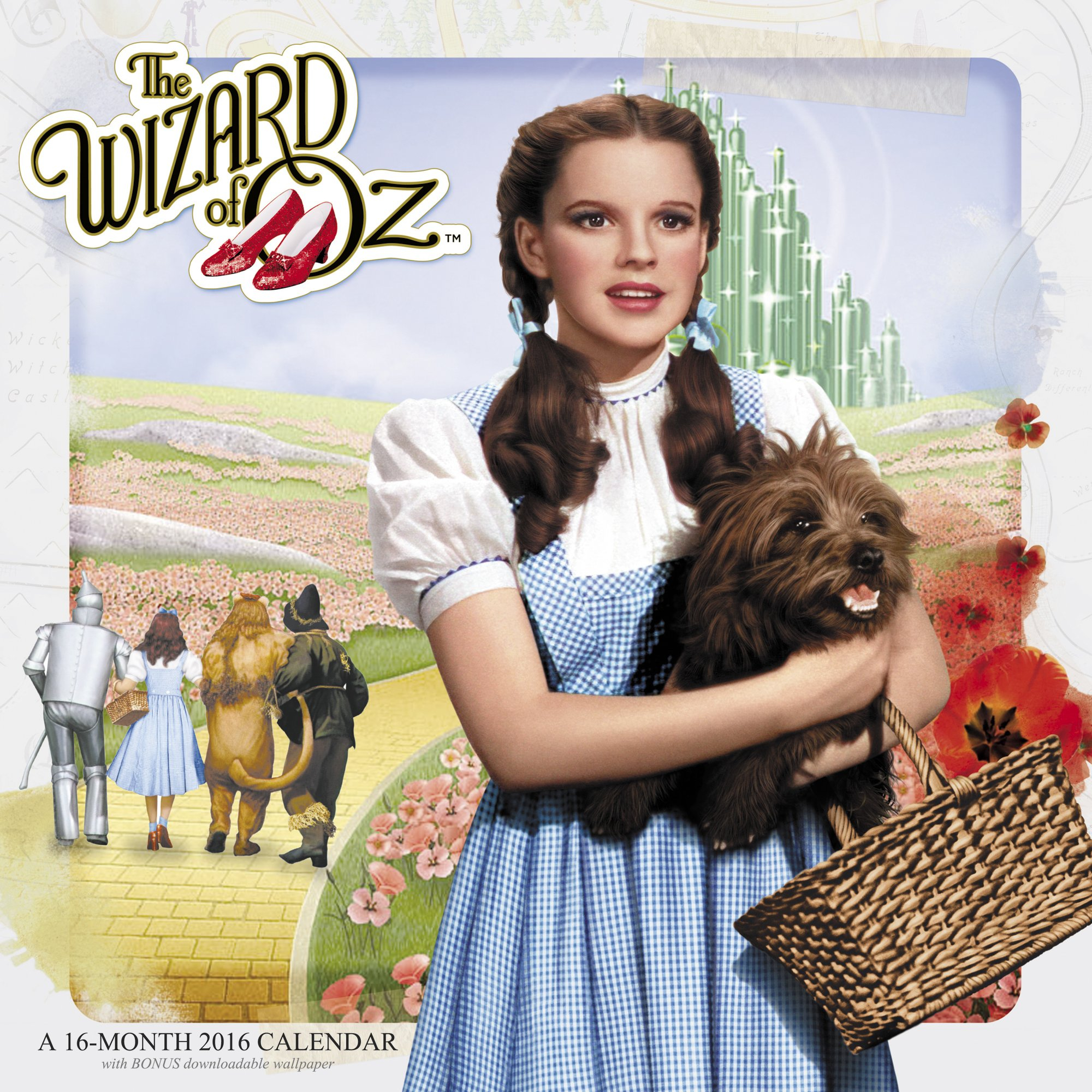 2000x2000 The Wizard of Oz 2016 Calendar: Free Downloadable Wallpaper Included : ACCO Brands: : Books
