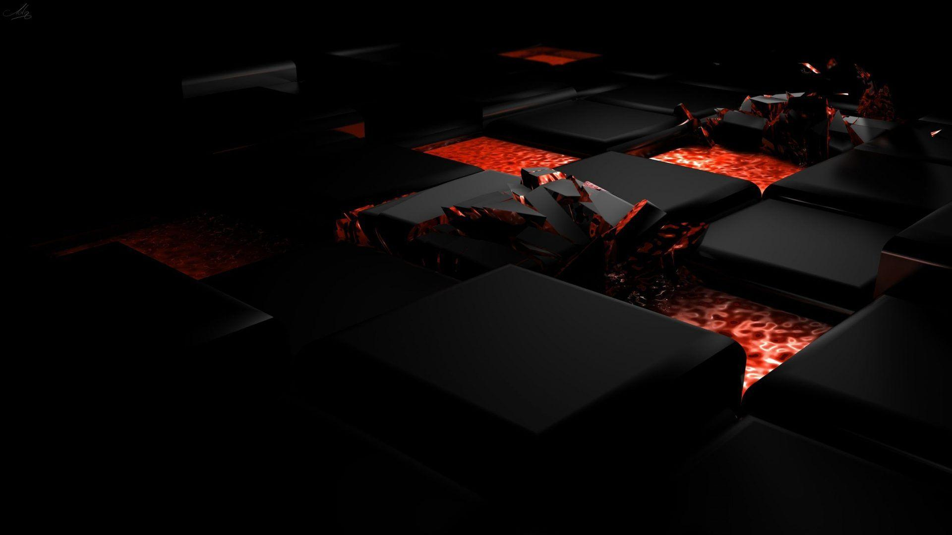 1920x1080 3d Black Red Wallpapers