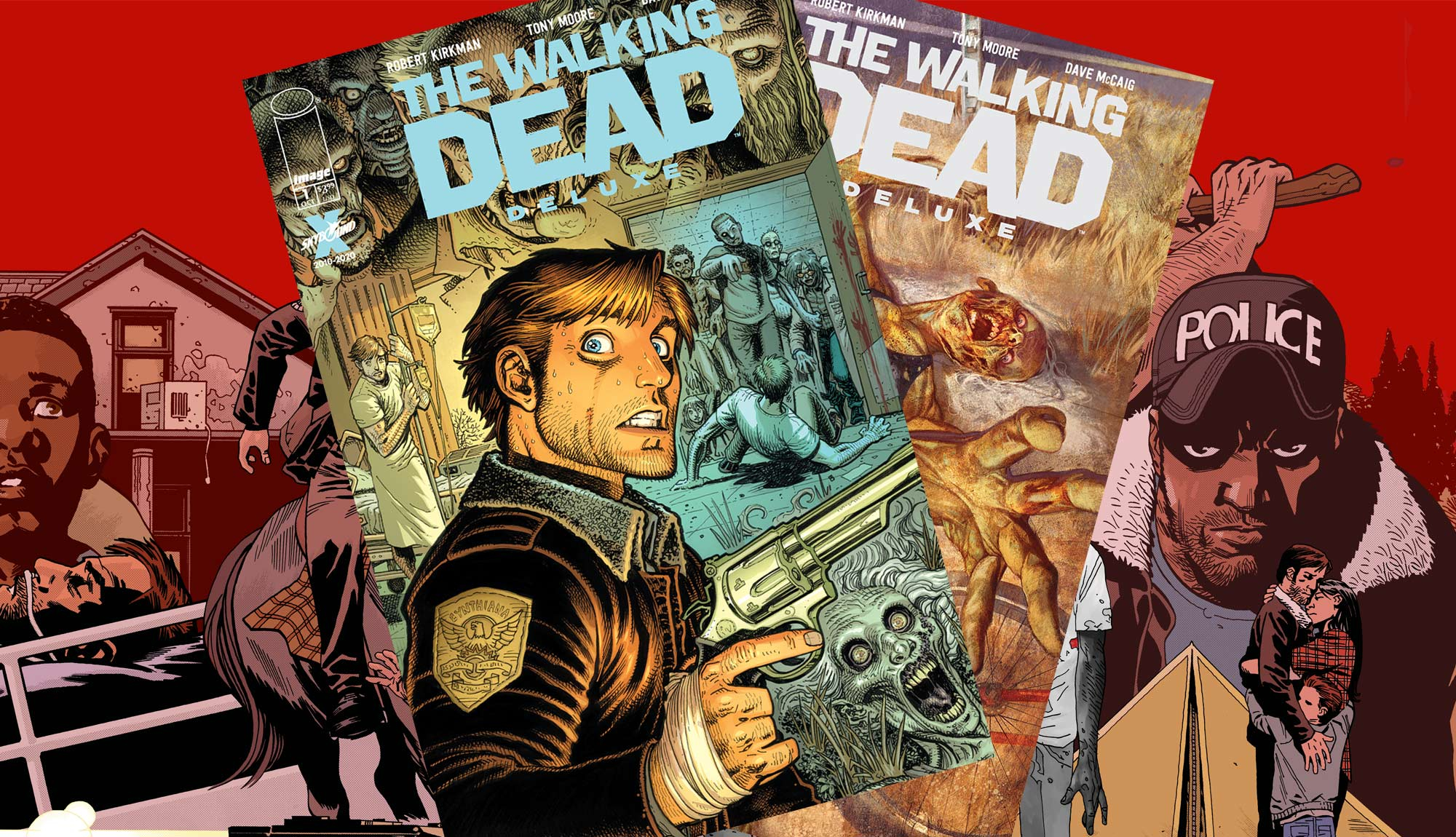 2000x1150 New WALKING DEAD DELUXE #1 Covers Revealed from Adlard, Adams, and Tedesco Skybound Entertainment