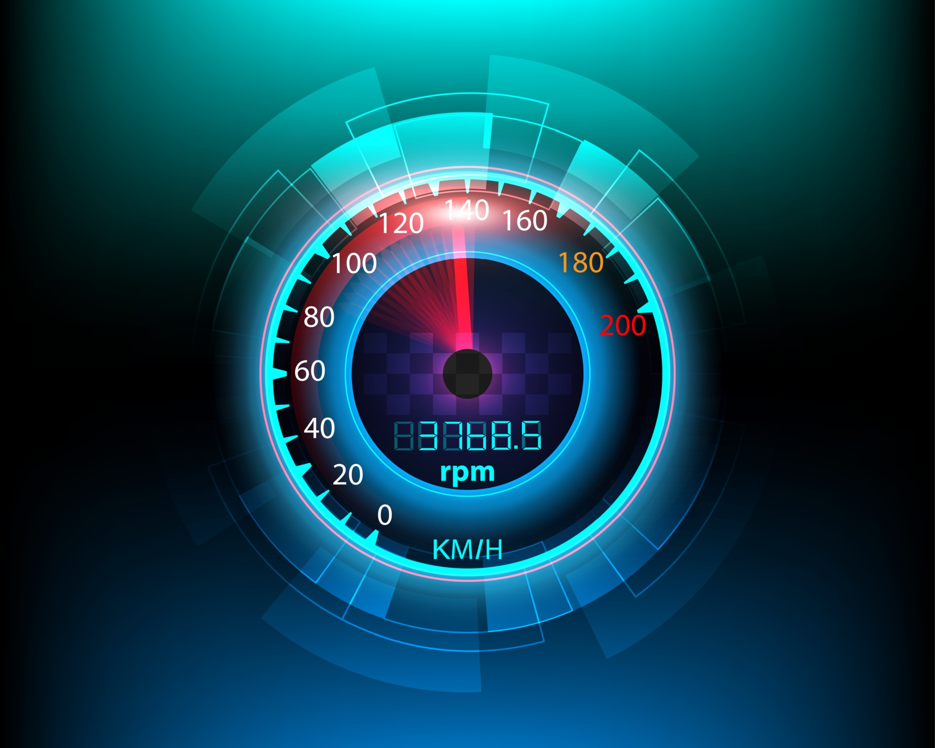 1920x1536 Digital and analog speedometer movement background 2093493 Vector Art at Vecteezy