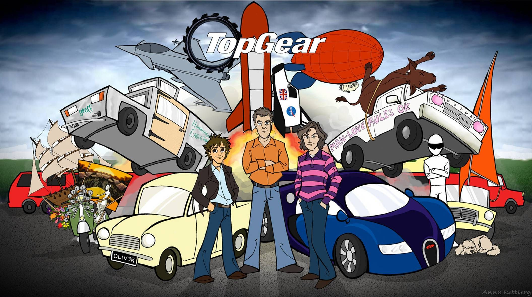 2112x1177 If Top Gear UK were a cartoon | Top gear uk, Top gear, Anime
