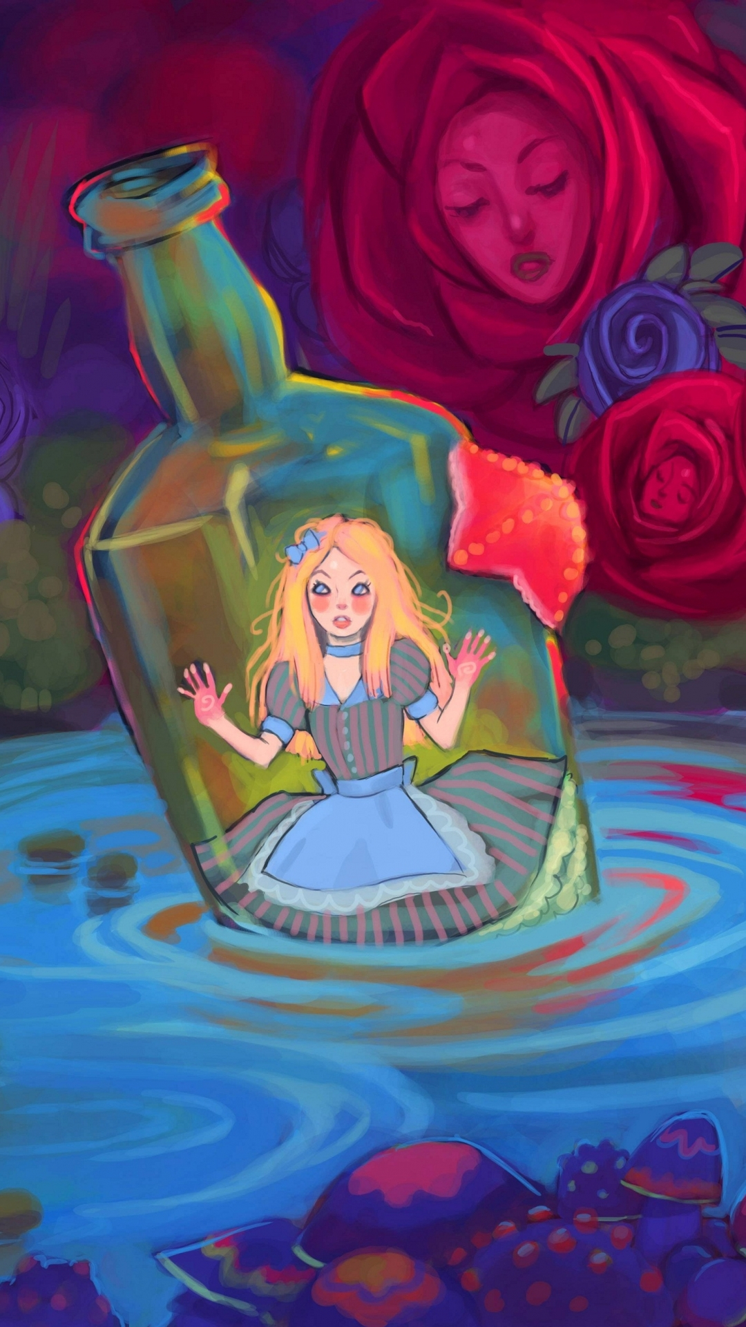 1080x1920 Fantasy Alice In Wonderland Phone Wallpaper Mobile Abyss