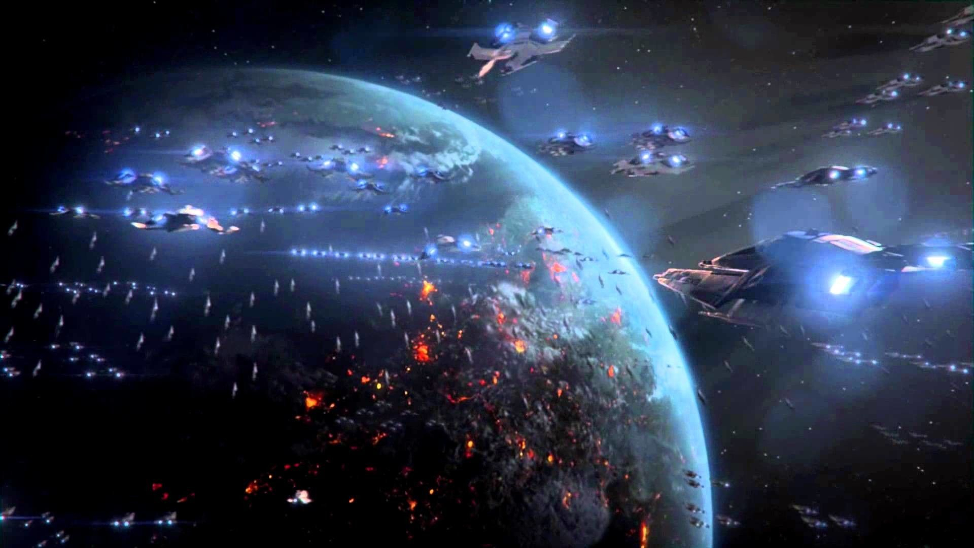 1920x1080 Ambient Wallpaper Space Battle posted by Michelle Johns