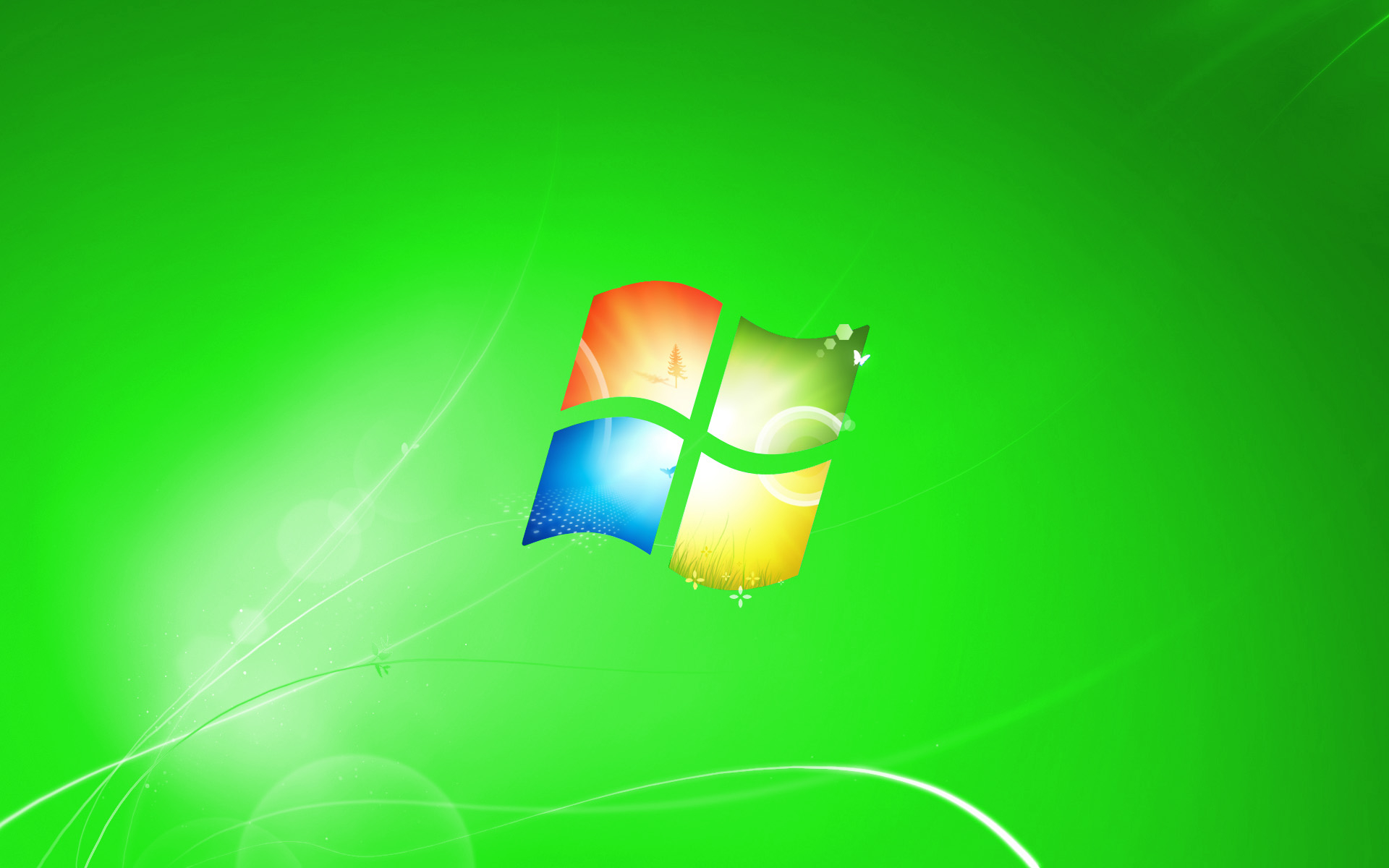 1920x1200 Windows 7 Green Wallpapers