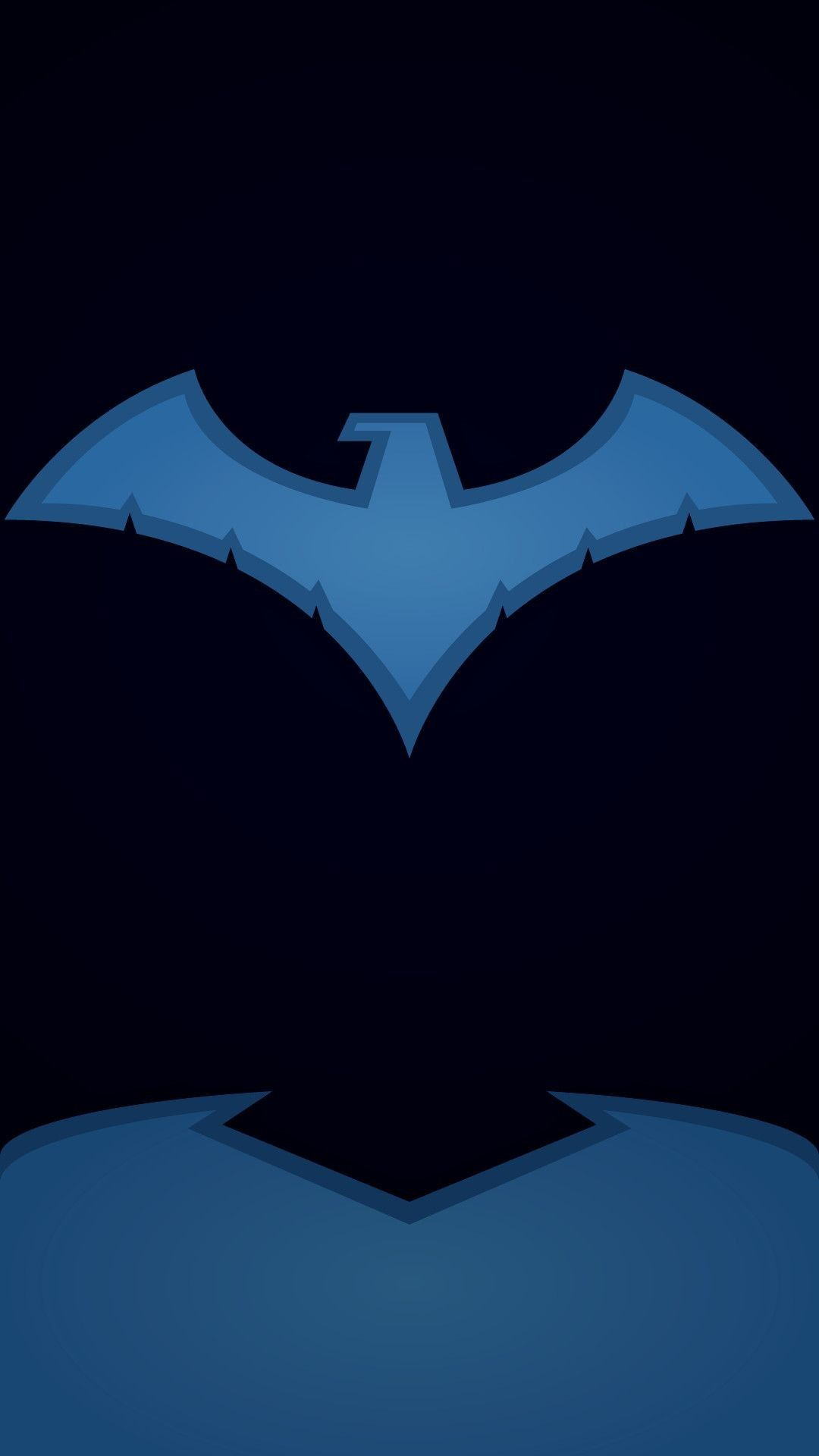 1080x1920 Nightwing Logo Wallpapers Top Free Nightwing Logo Backgrounds