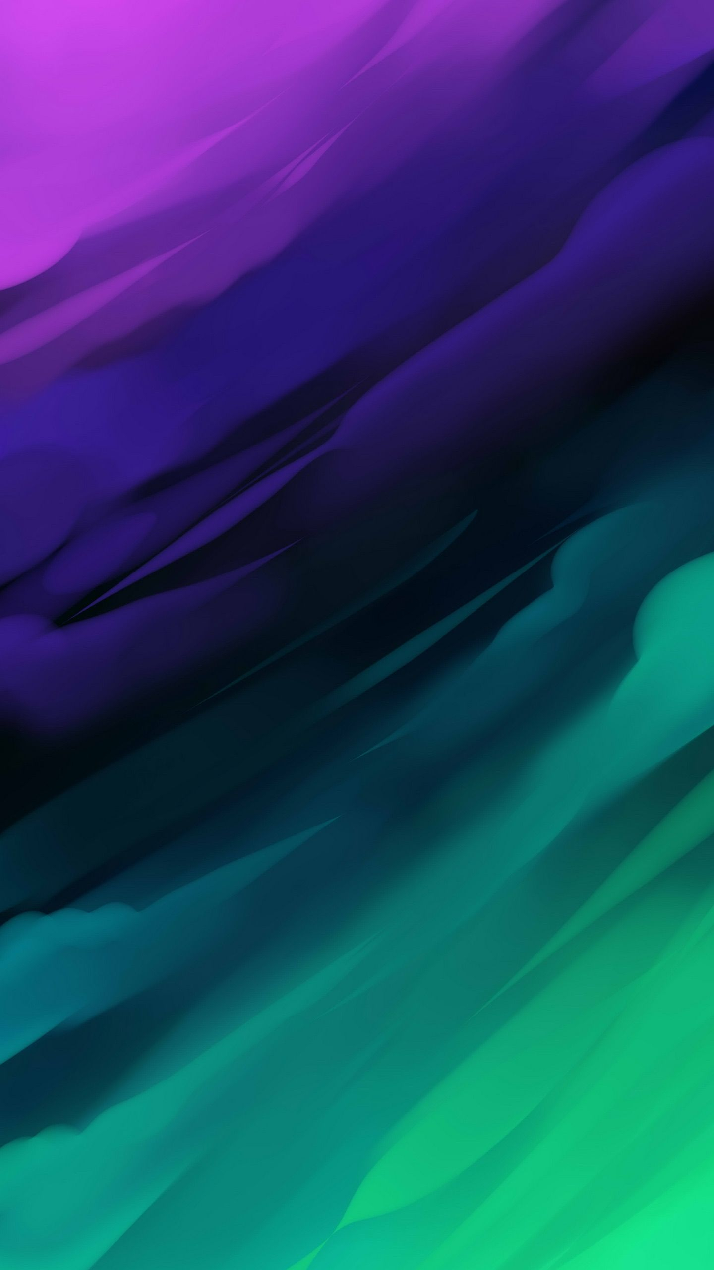 1440x2560 Green And Purple Ombre Wallpapers