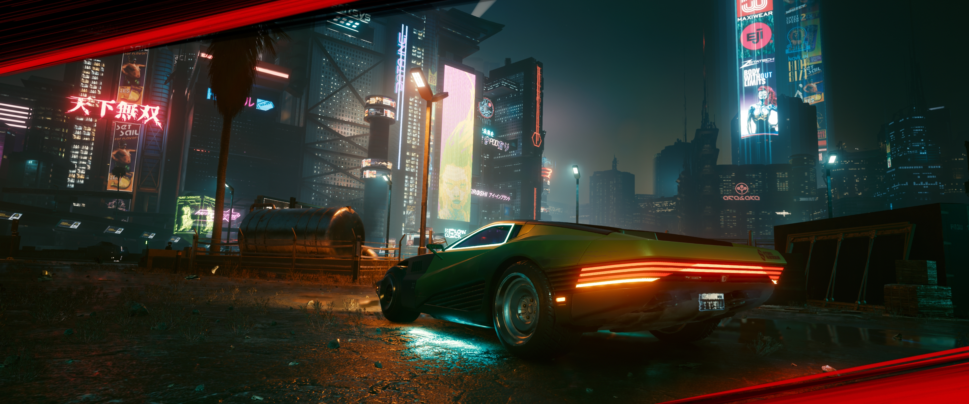 3840x1600 Night City Cybepunk 2077 Car, HD Games, 4k Wallpapers, Images, Backgrounds, Photos and Pictures