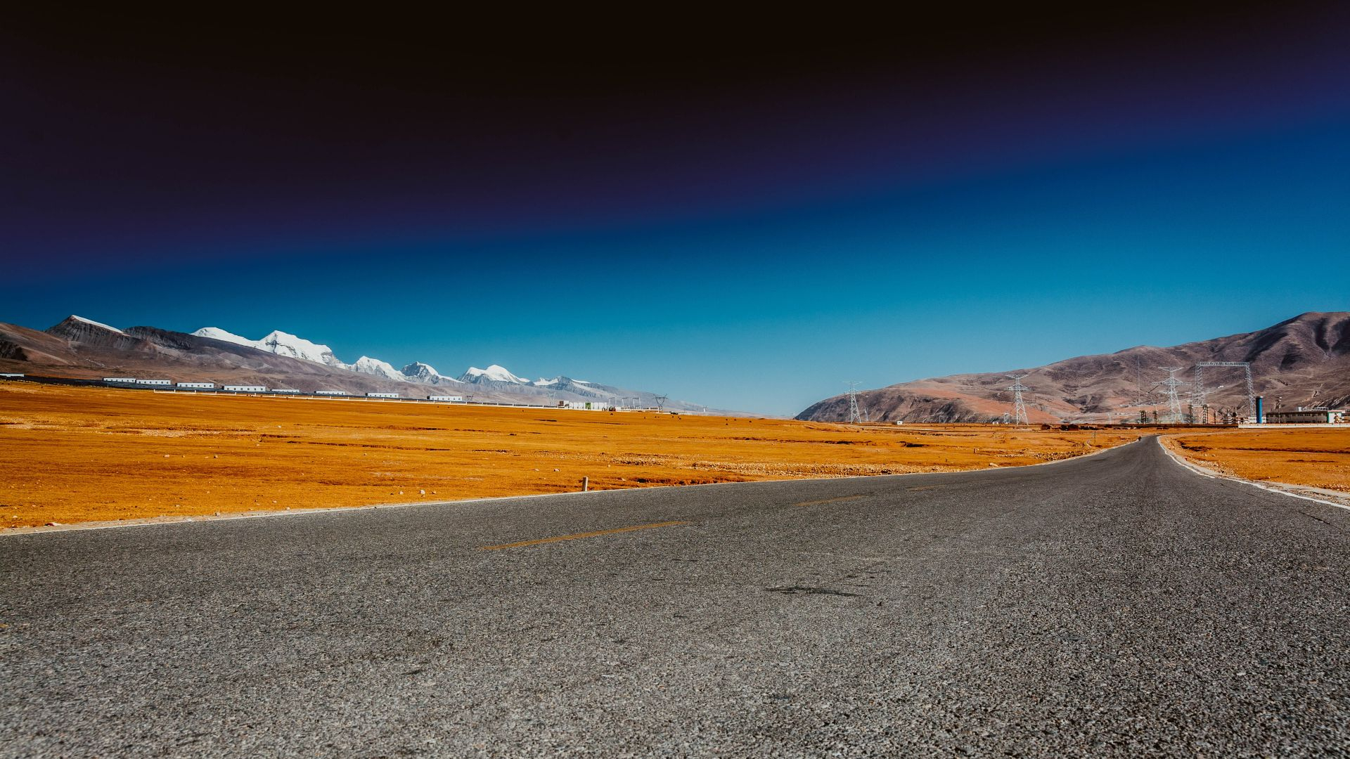1920x1080 Desktop Wallpaper Tibet Highway, Road, Landscape, Hd Image, Picture, Background, S5dsvc