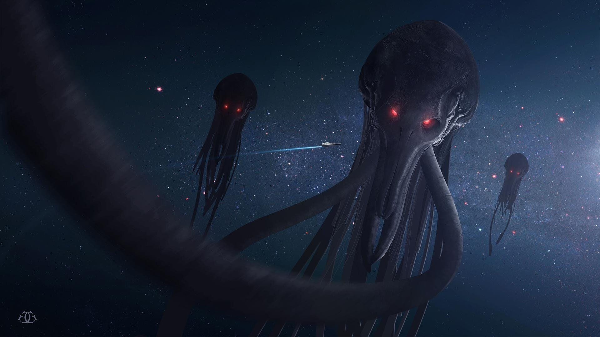 1920x1080 1929x1080) Space Squids : r/wallpapers