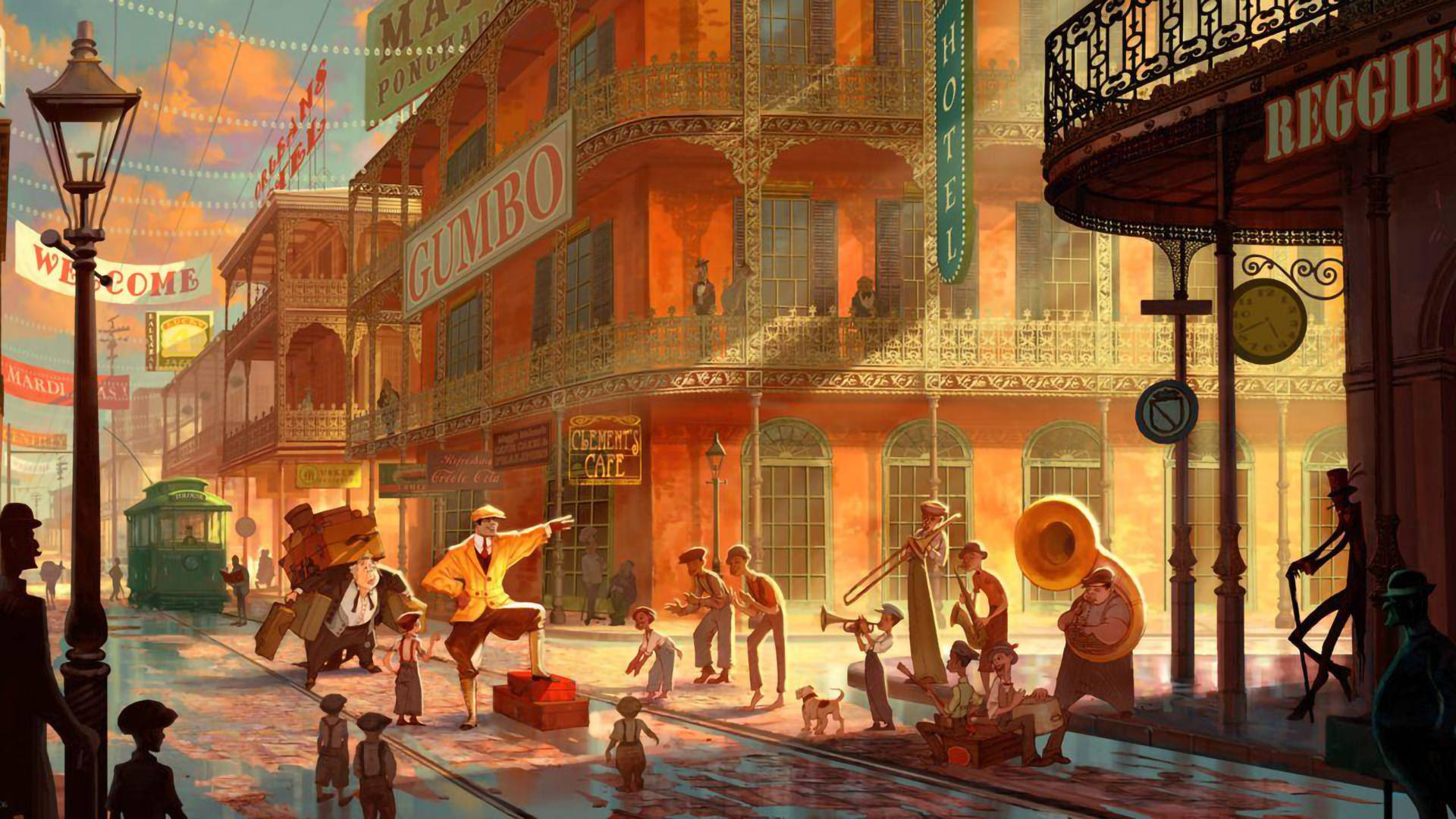 1920x1080 Download The Princess And The Frog In New Orleans Wallpaper