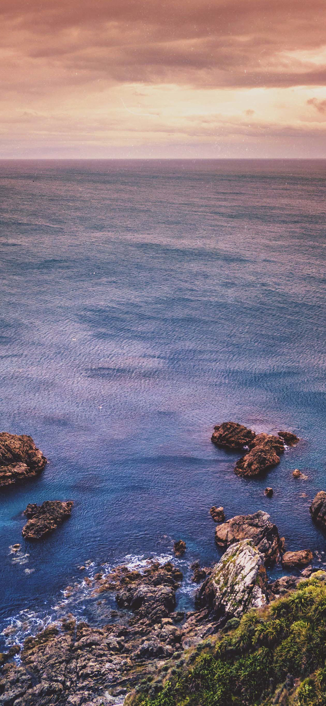 1125x2436 | iPhone11 wallpaper | na51-cliff-sea-oceanrock-nature-blue