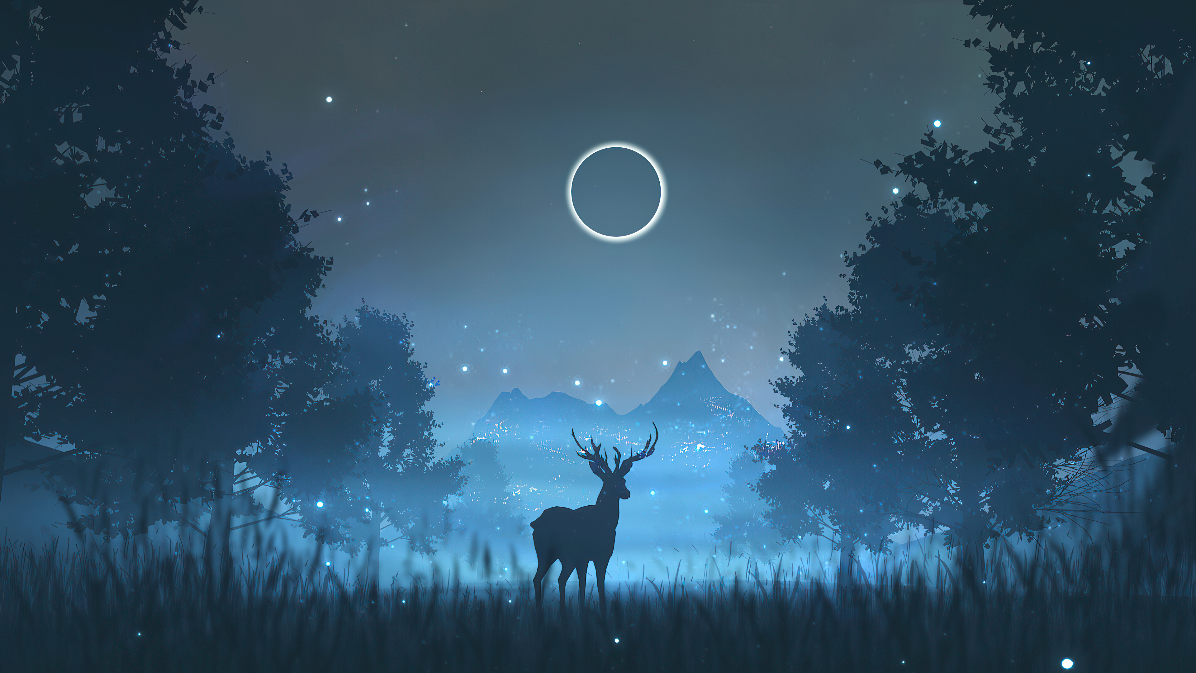 3840x2160 Reindeer Minimalism Art 4k, HD Artist, 4k Wallpapers, Images, Backgrounds, Photos and Pictures