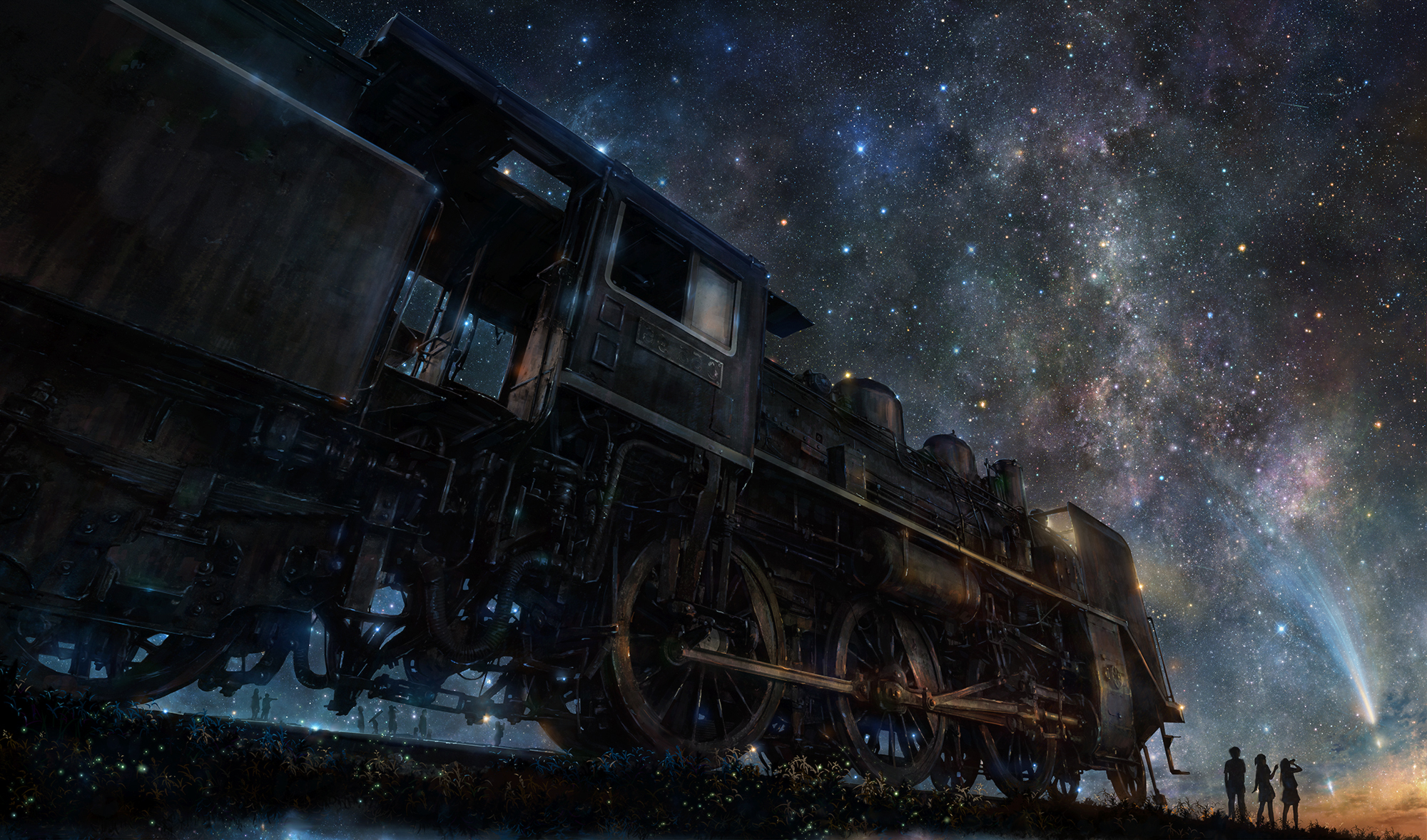2000x1178 anime, Train, Sky Wallpapers HD / Desktop and Mobile Backgrounds