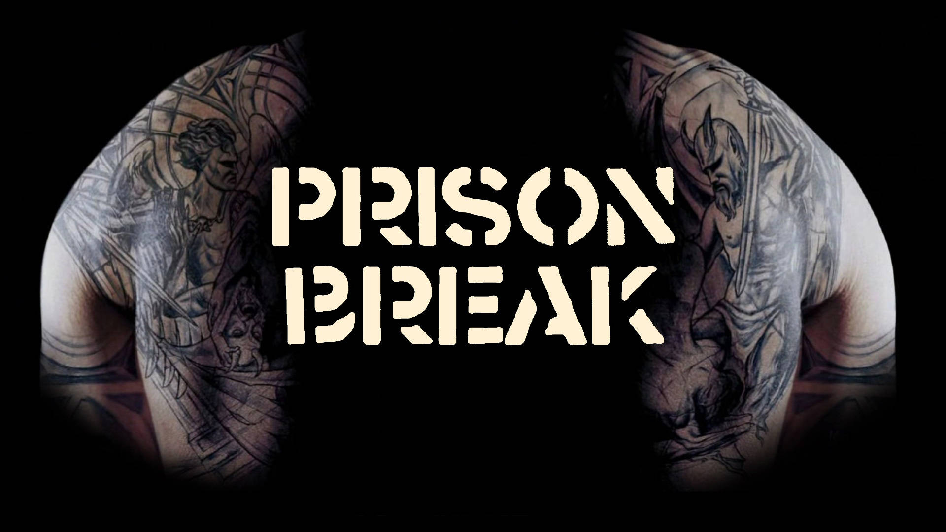 1920x1080 Download Prison Break Title Logo Minimalist Wallpaper