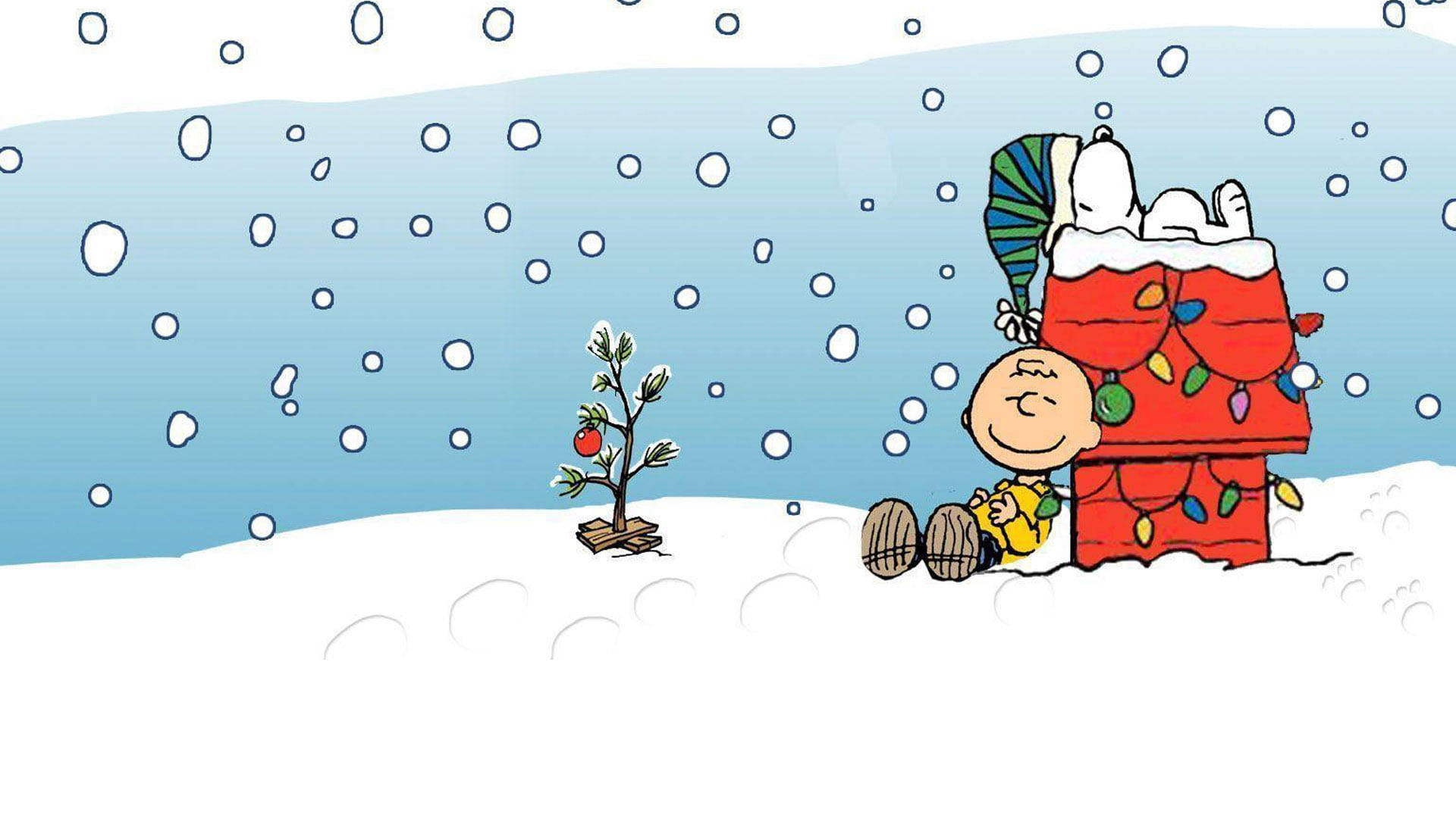 1920x1080 Download Snoopy Christmas Charlie Snow Wallpaper