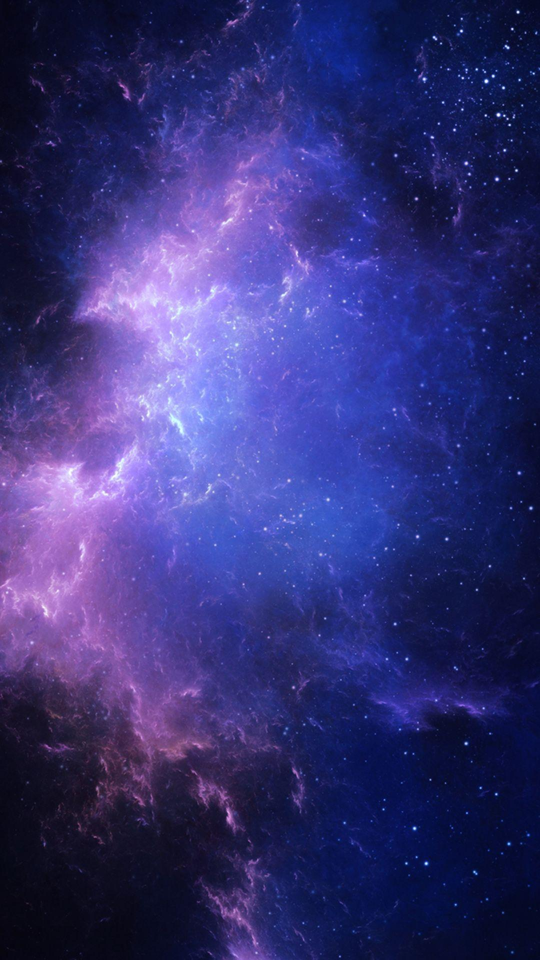 1080x1920 Purple And Blue Galaxy Wallpapers