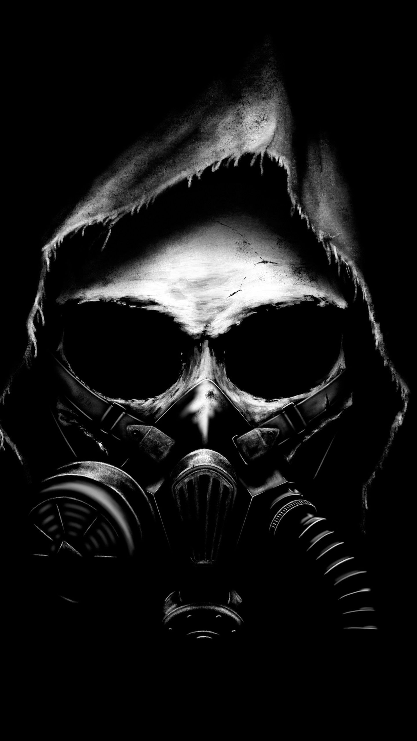 1440x2560 Skull Gas Mask Wallpapers Top Free Skull Gas Mask Backgrounds