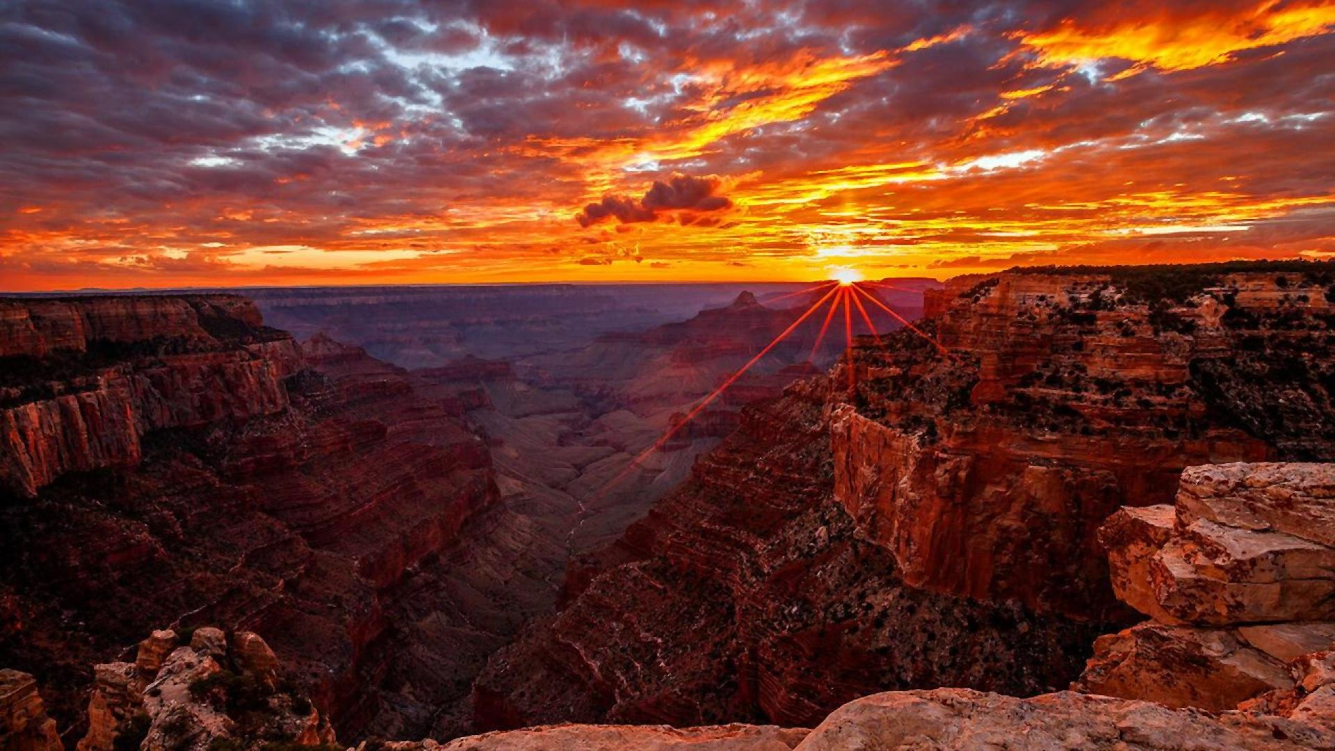 1920x1080 Canyon Earth Grand Canyon Sunrise Sunset HD WALLPAPER Eyecandy for your XFCE-Desktop