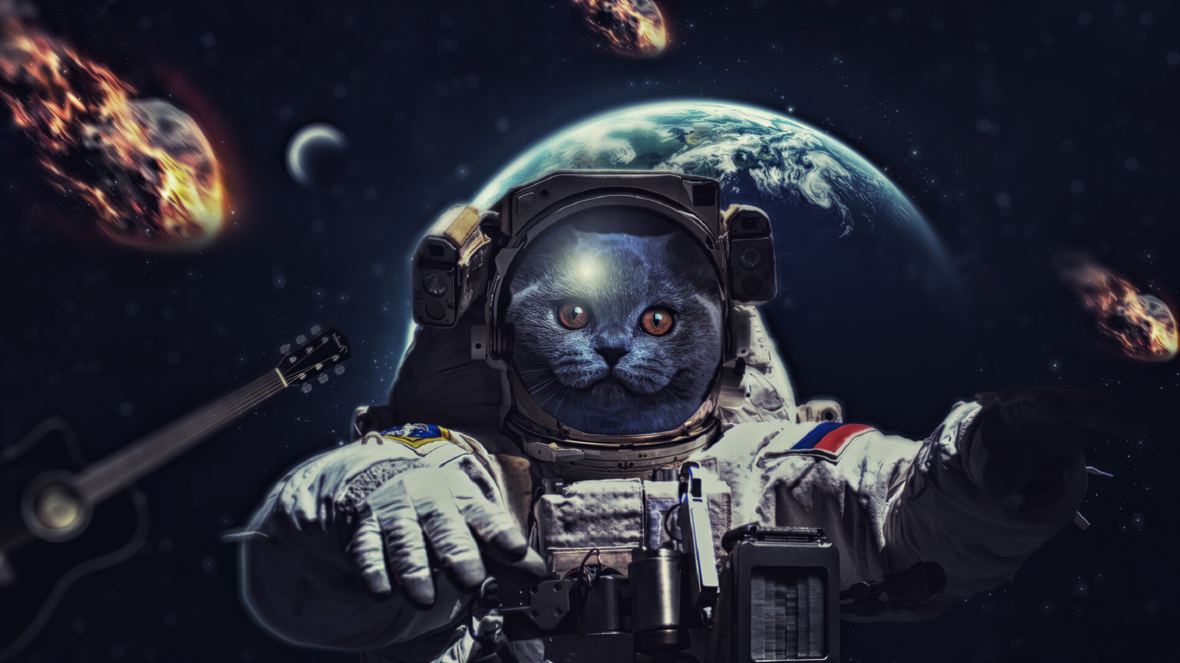 3840x2160 1920x1080 Cat In Space 4k Laptop Full HD 1080P HD 4k Wallpapers, Images, Backgrounds, Photos and Pictures