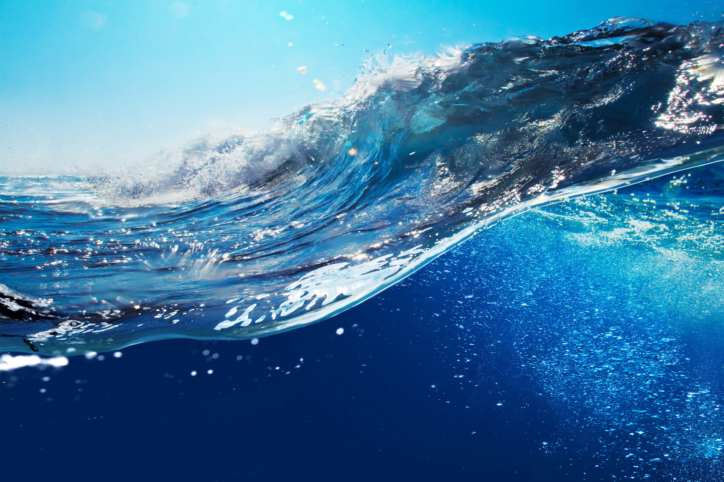 3000x2000 Sea waves, sea, water, waves HD wallpaper