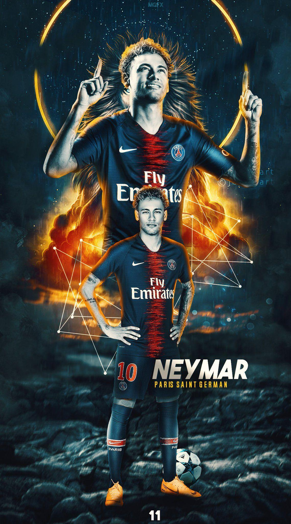 1140x2048 Background Neymar Wallpaper
