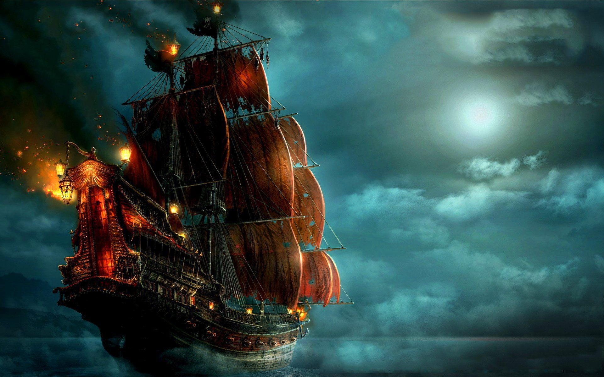 1920x1200 brown pirate ship digital wallpaper Pirates Of The Caribbean Pirates of the Caribbean: On Stranger Tides #Ship #1080&acirc;&#128;&brvbar; | Ghost ship, Sailing ships, Digital wallpaper