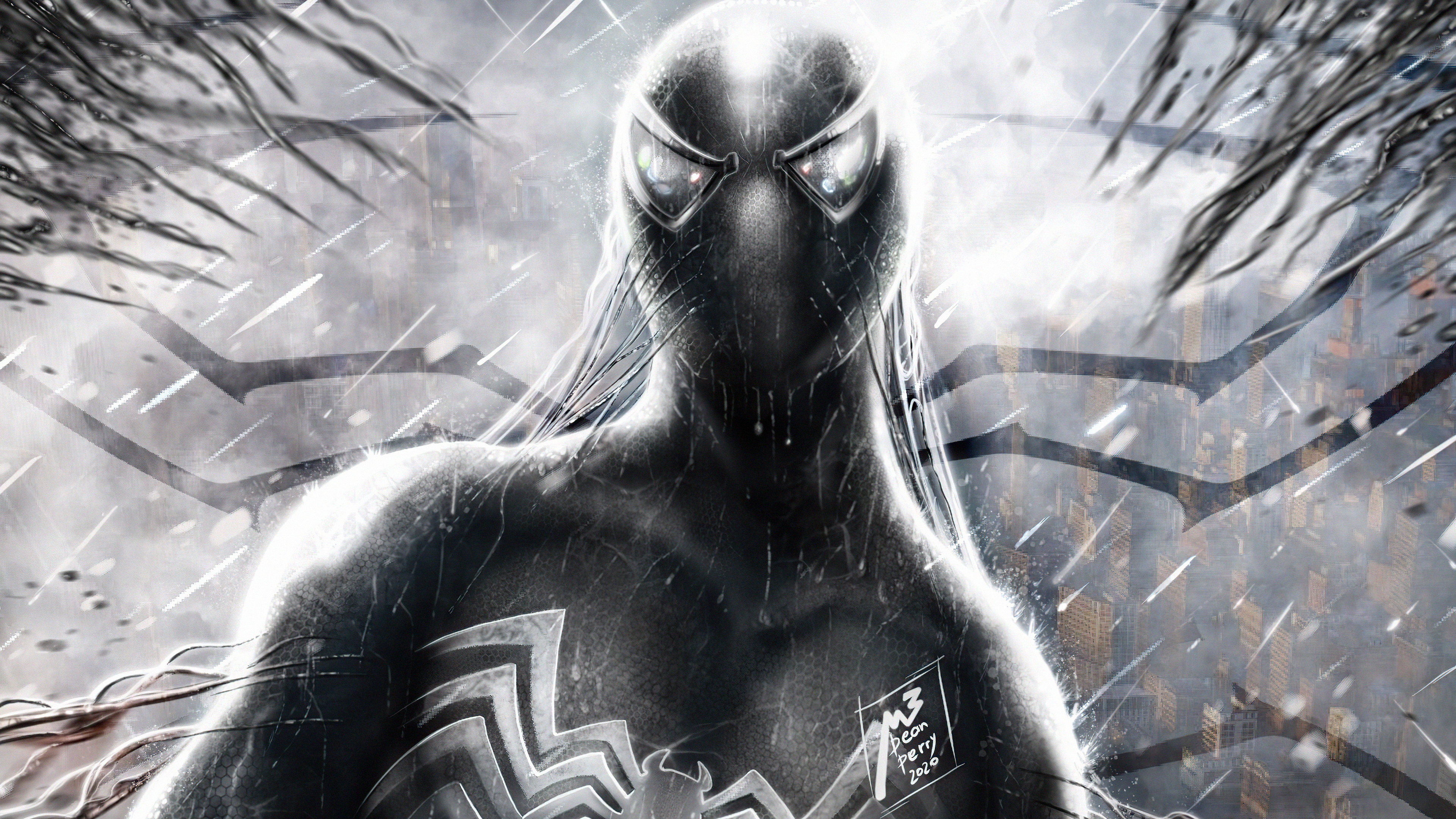 3840x2160 1680x1050 Symbiote Spider Man Monochrome 4k 1680x1050 Resolution HD 4k Wallpapers, Images, Backgrounds, Photos and Pictures