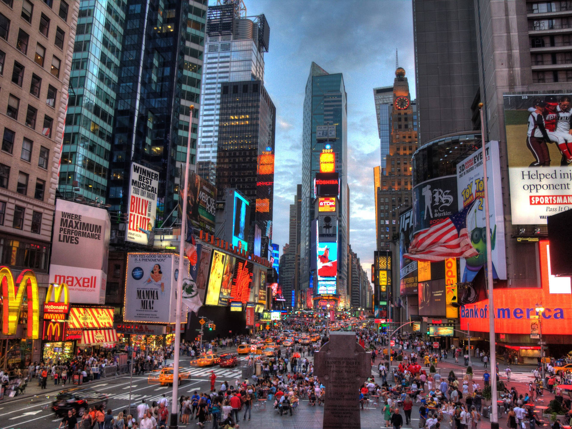 1920x1440 Download New York City Time Square Wallpaper