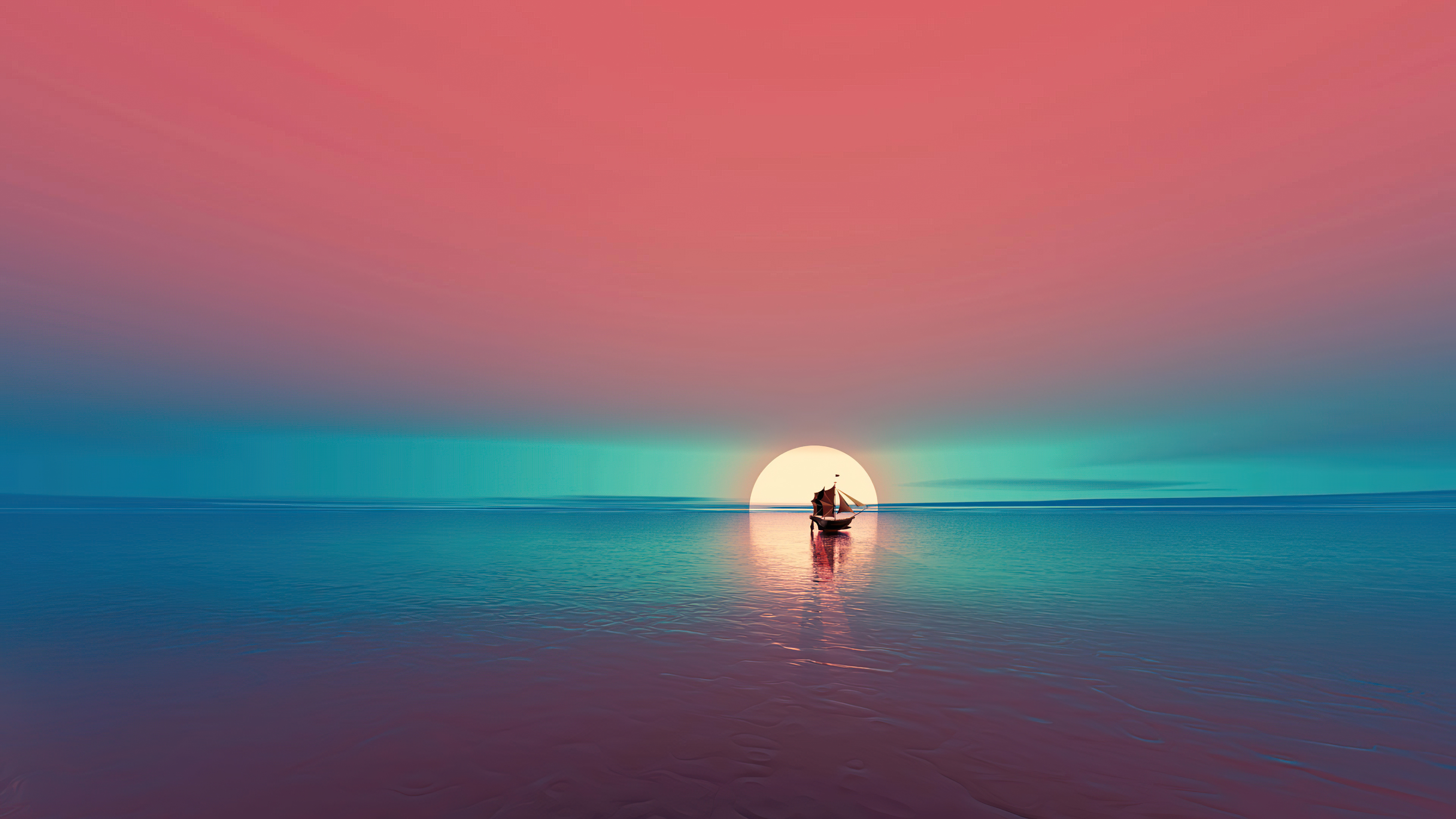 3840x2160 Boat Relax Minimal Sunset 4k, HD Artist, 4k Wallpapers, Images, Backgrounds, Photos and Pictures