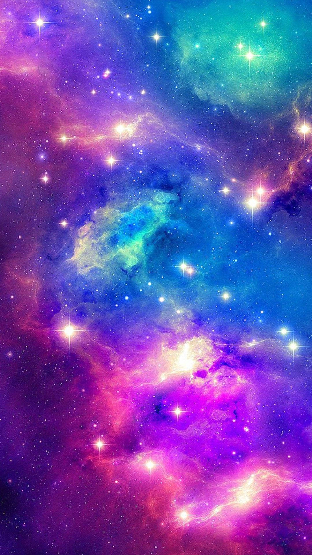 1080x1920 Download Pink And Purple Cosmic Galaxy Wallpaper