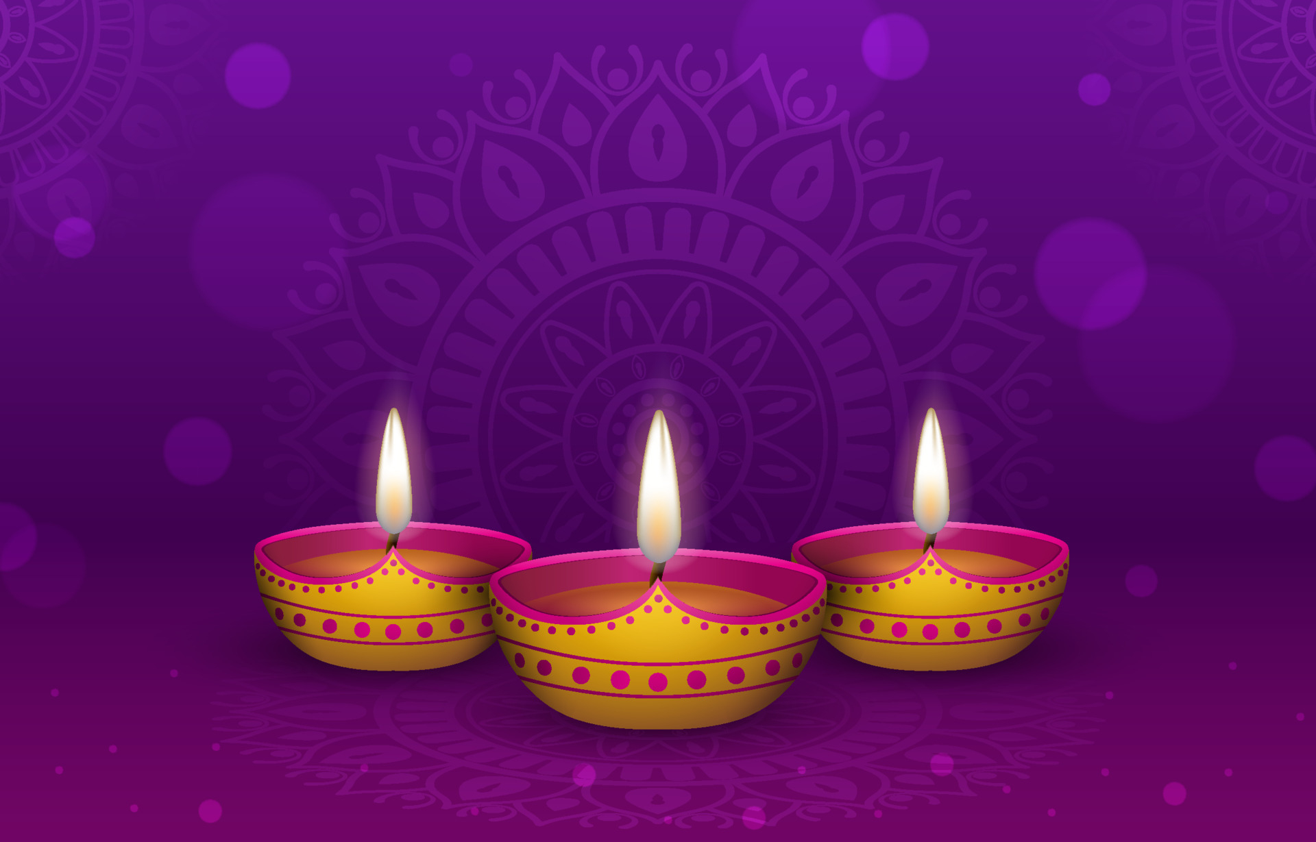 1920x1229 Happy Diwali Festival Background with Realistic Oil Lamp 10257981 Vector Art