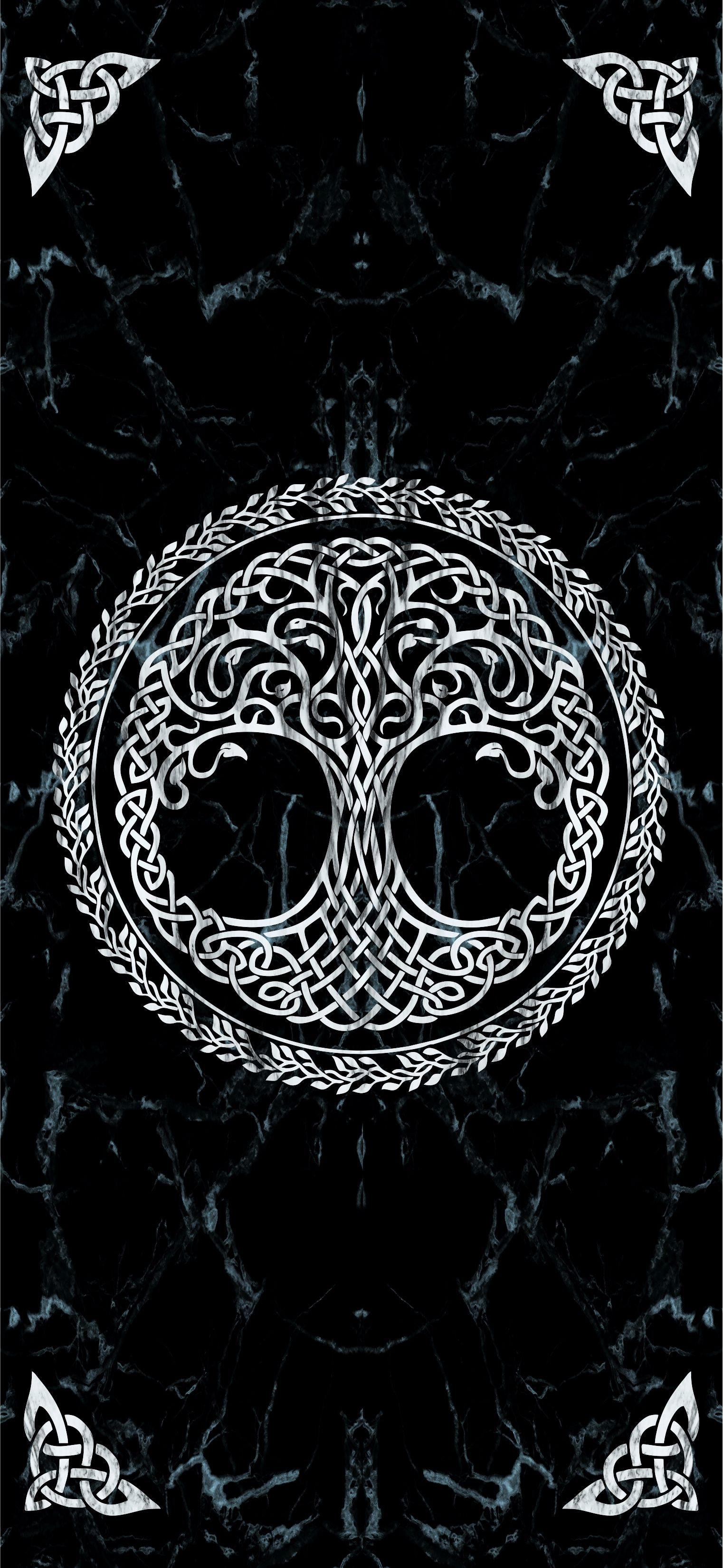 1522x3300 Yggdrasil | Viking wallpaper, Yggdrasil tattoo, Viking art