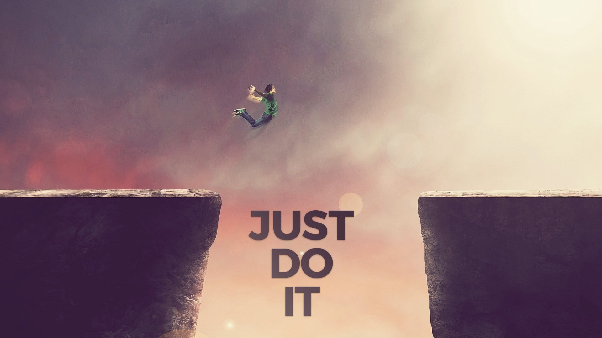 1920x1080 Just Do It wallpaper, motivational, Nike, jumping HD wallpaper | Wallpaper Flare