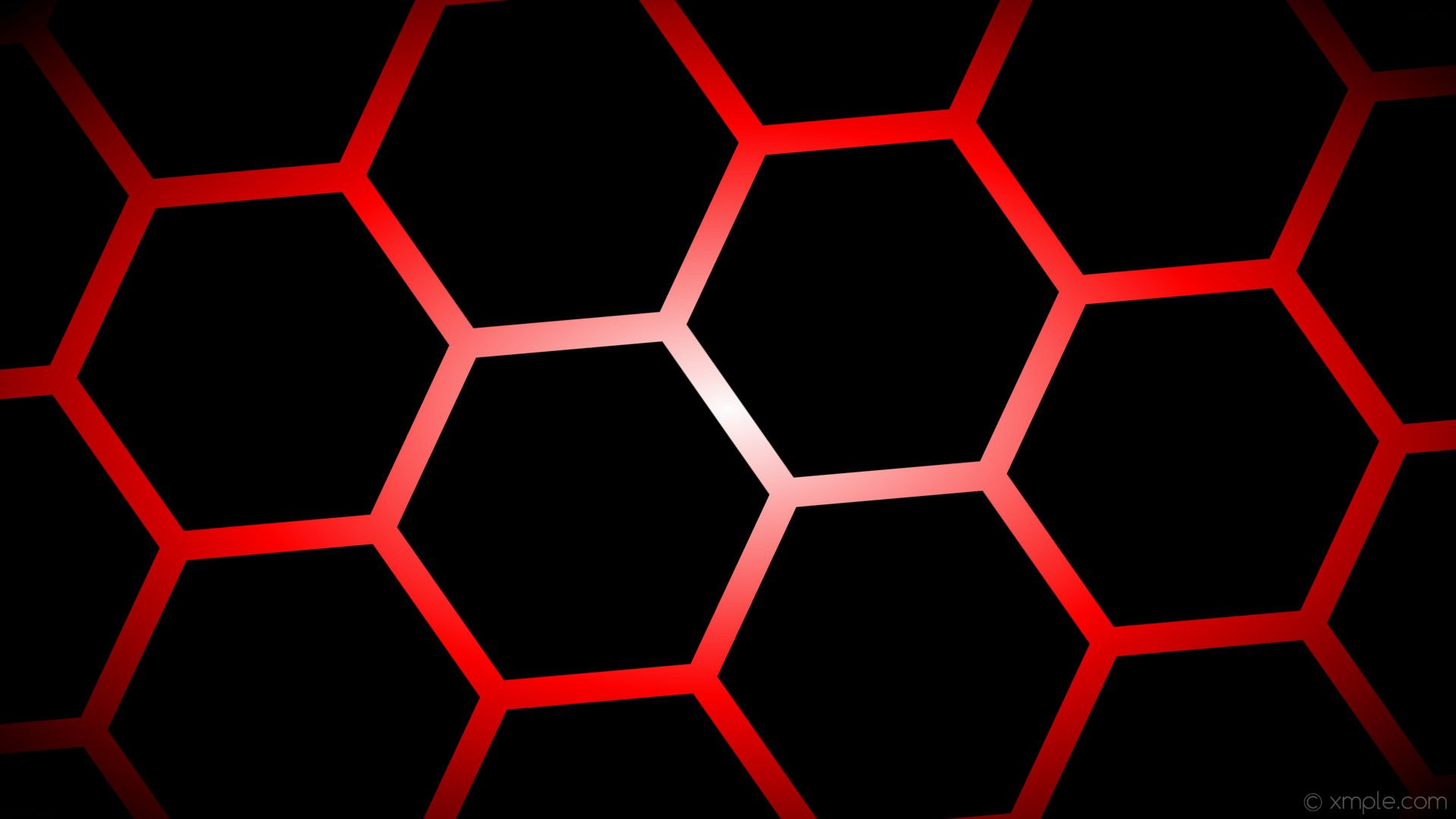 1920x1080 Black And Red Hexagon Wallpapers