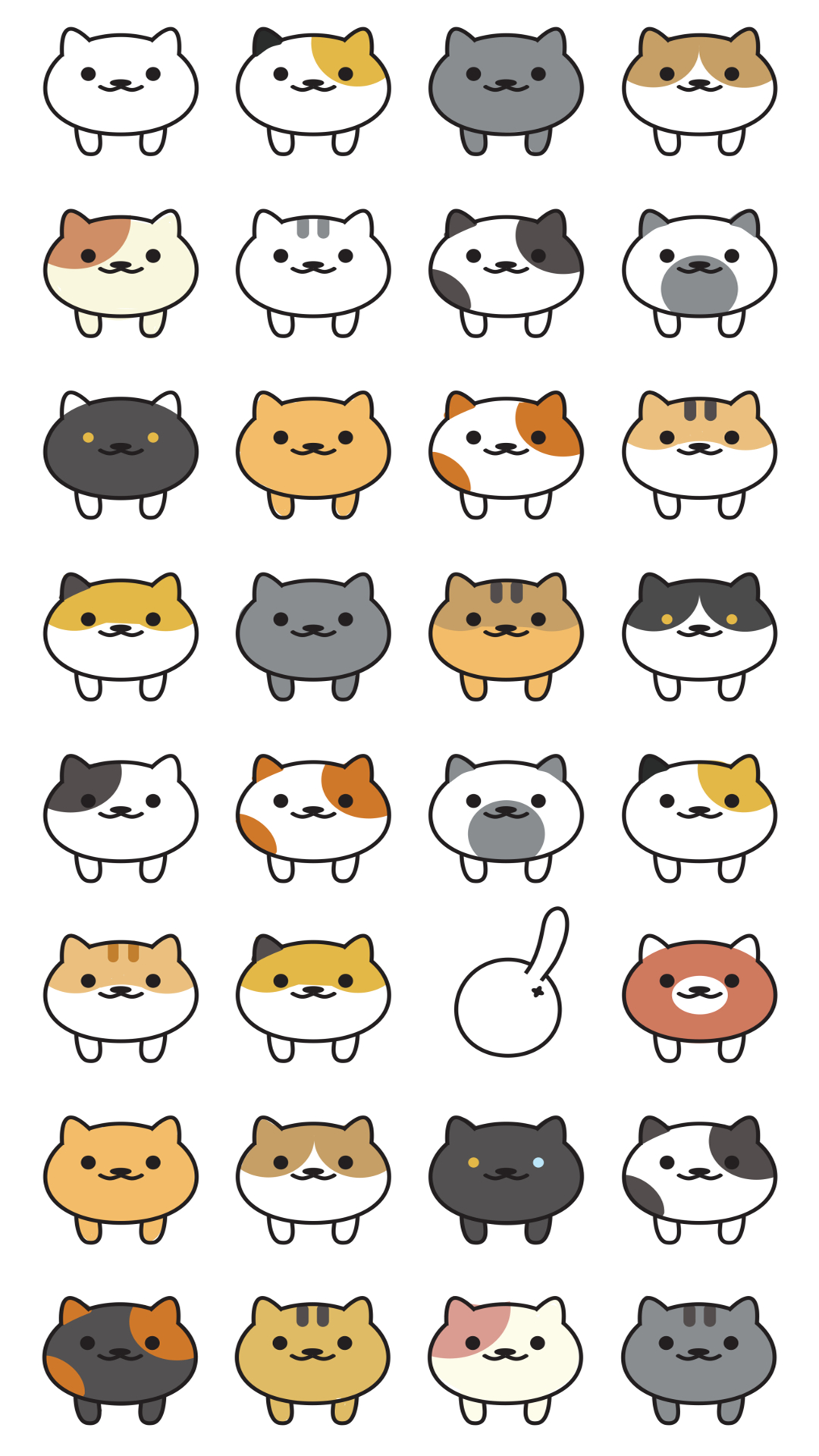 1080x1920 Variety Of Neko Atsume | Empapelado de gato, Pinturas de gato, Wallpaper de gatos