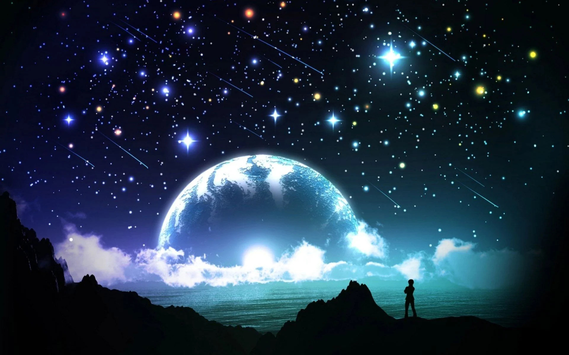 1920x1200 Moon and Stars Wallpapers Top Free Moon and Stars Backgrounds