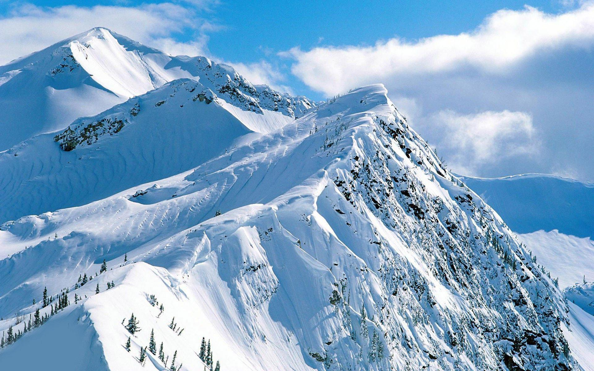 1920x1200 Snowy mountain range wallpaper | nature and landscape | Wallpaper Better
