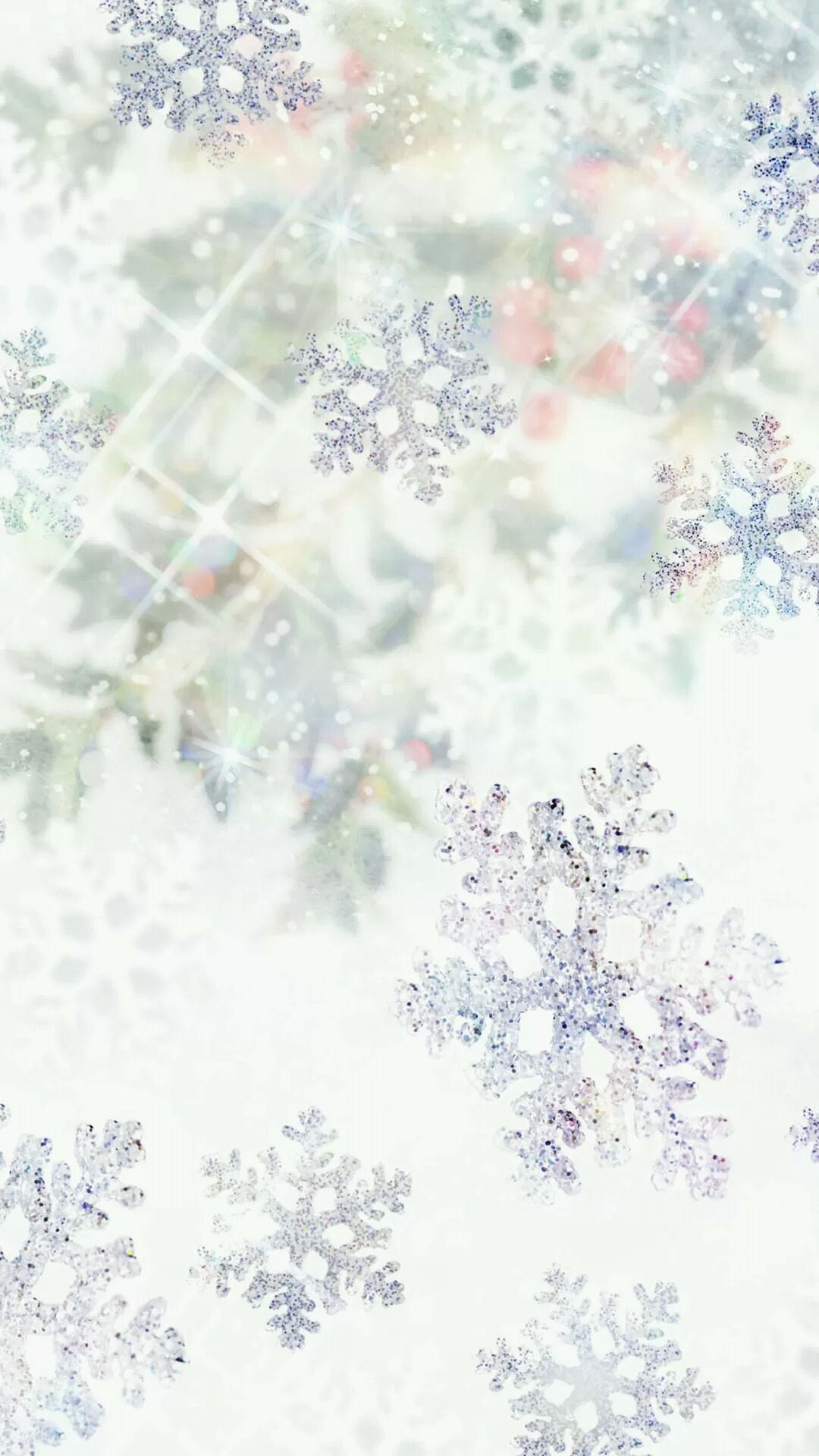 1080x1920 Sparkling snowflakes 1080 x 1920 Wallpapers available for free download. | Winter wallpaper, Iphone wallpaper winter, Sparkle wallpaper