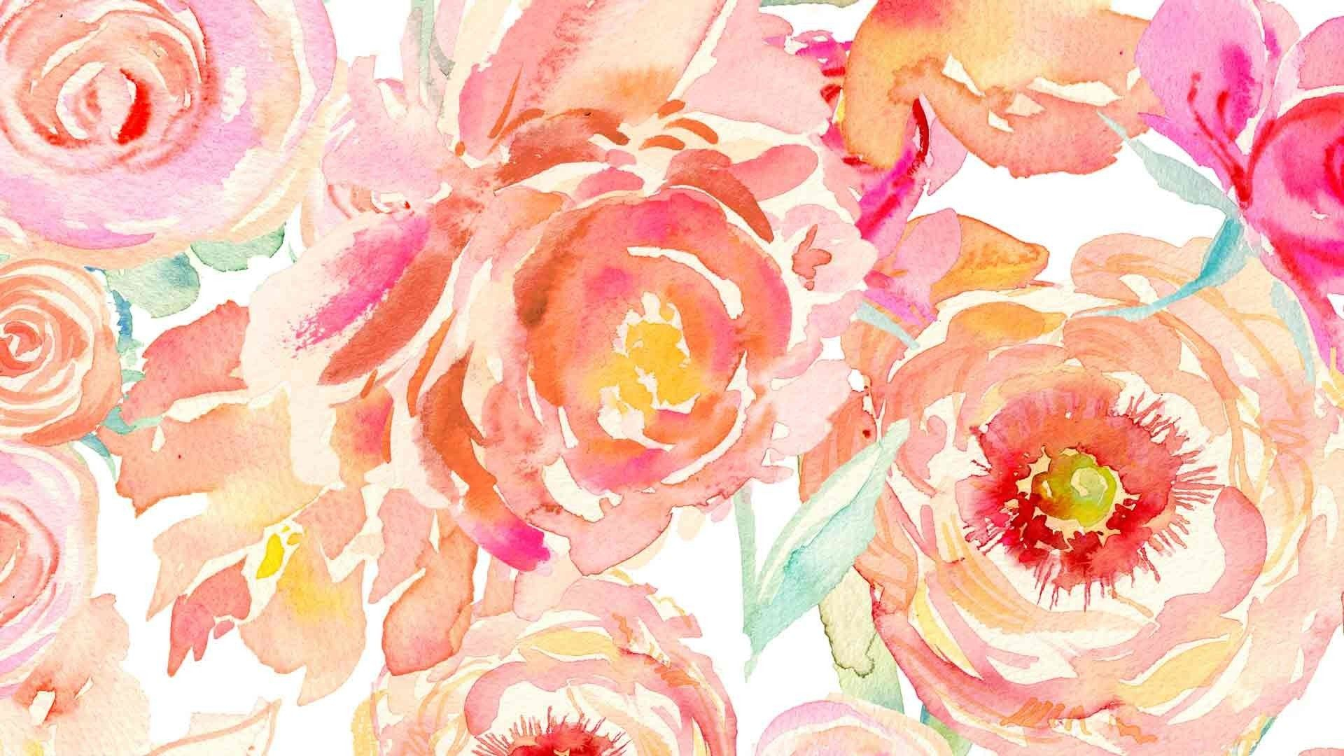 1920x1080 Watercolor Floral Wallpapers
