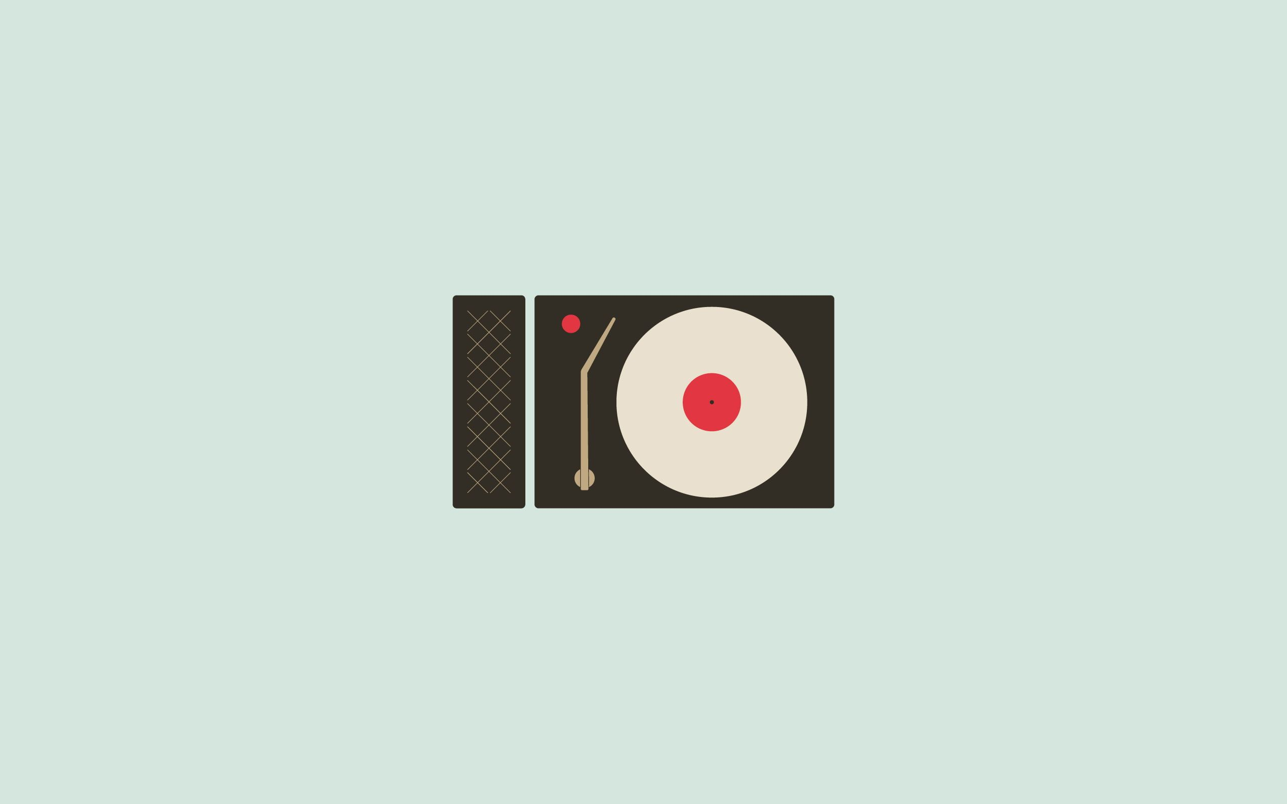 2560x1600 Record players wallpaper, music, simple background, minimalism, vintage | Simple backgrounds, Wallpaper, Vintage wallpaper