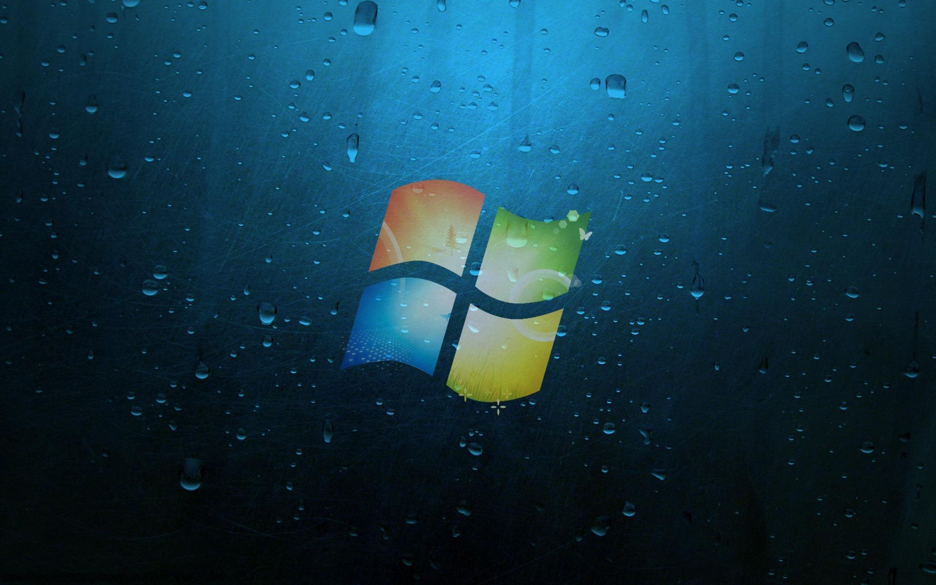 1920x1200 HD Windows 7 with water drops Wallpaper | Download Free 147445