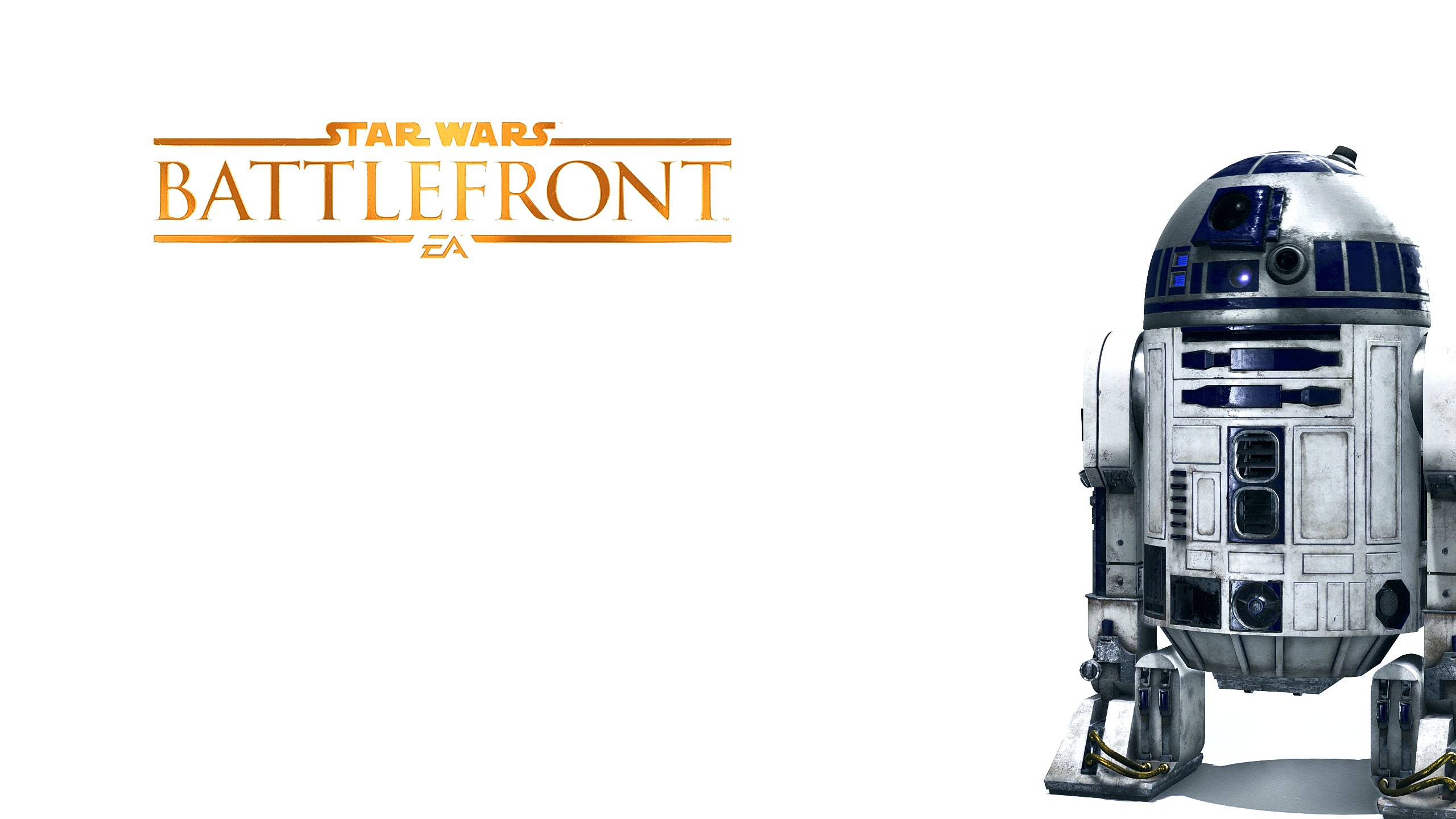 2560x1440 Wallpaper : video games, simple background, R2 D2, technology, machine, brand, Star Wars Battlefront, px, vacuum cleaner, product design wallpaperUp 785882 HD Wallpapers